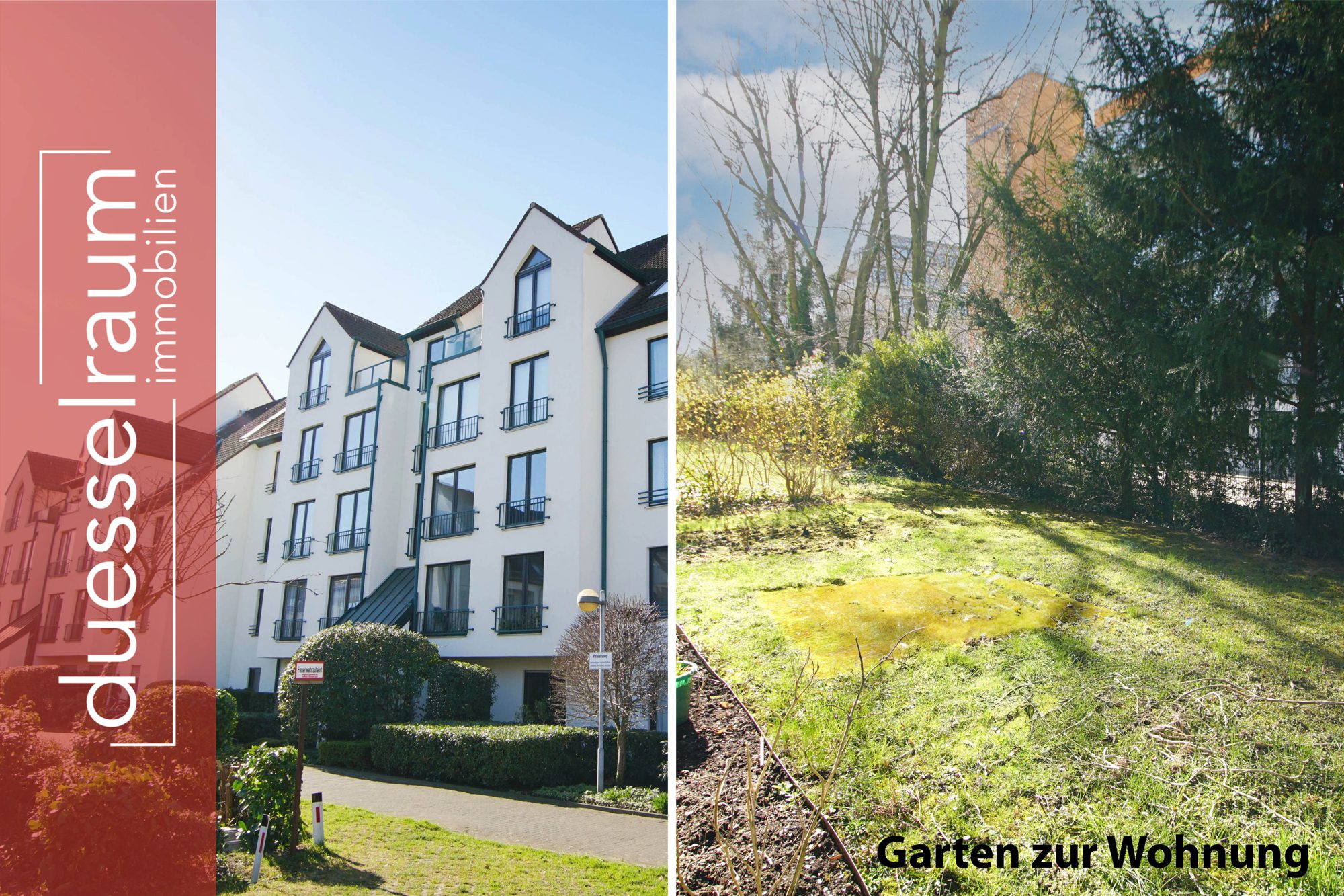 Immobilienangebot - Düsseldorf - Alle - Mörsenbroich: gepflegte 3-Zimmerwohnung mit Garten und TG-Stellplatz in ruhiger Wohnlage