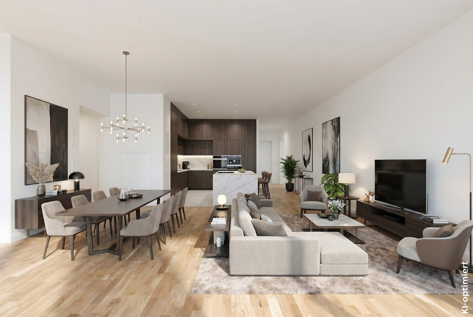 Immobilienangebot - Düsseldorf / Stadtmitte - Alle - Erstbezug! Exklusive 3-Zimmer-Wohnung im 4. OG – hochwertiger Neubau in Stadtmitte