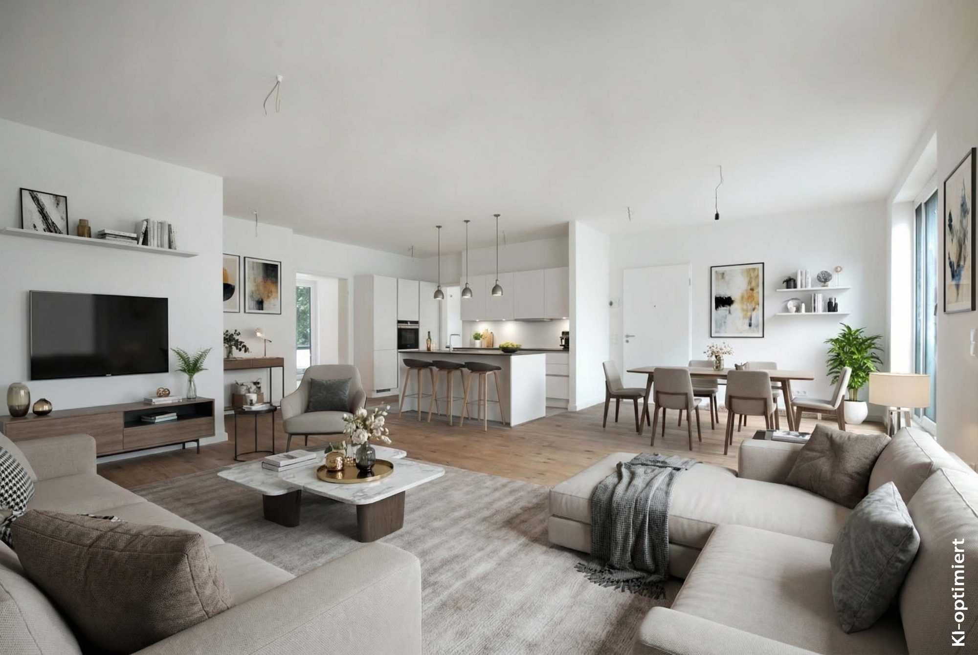 Immobilienangebot - Düsseldorf / Stadtmitte - Alle - Erstbezug! Exklusive 3-Zimmer-Wohnung im 4. OG – hochwertiger Neubau in Stadtmitte