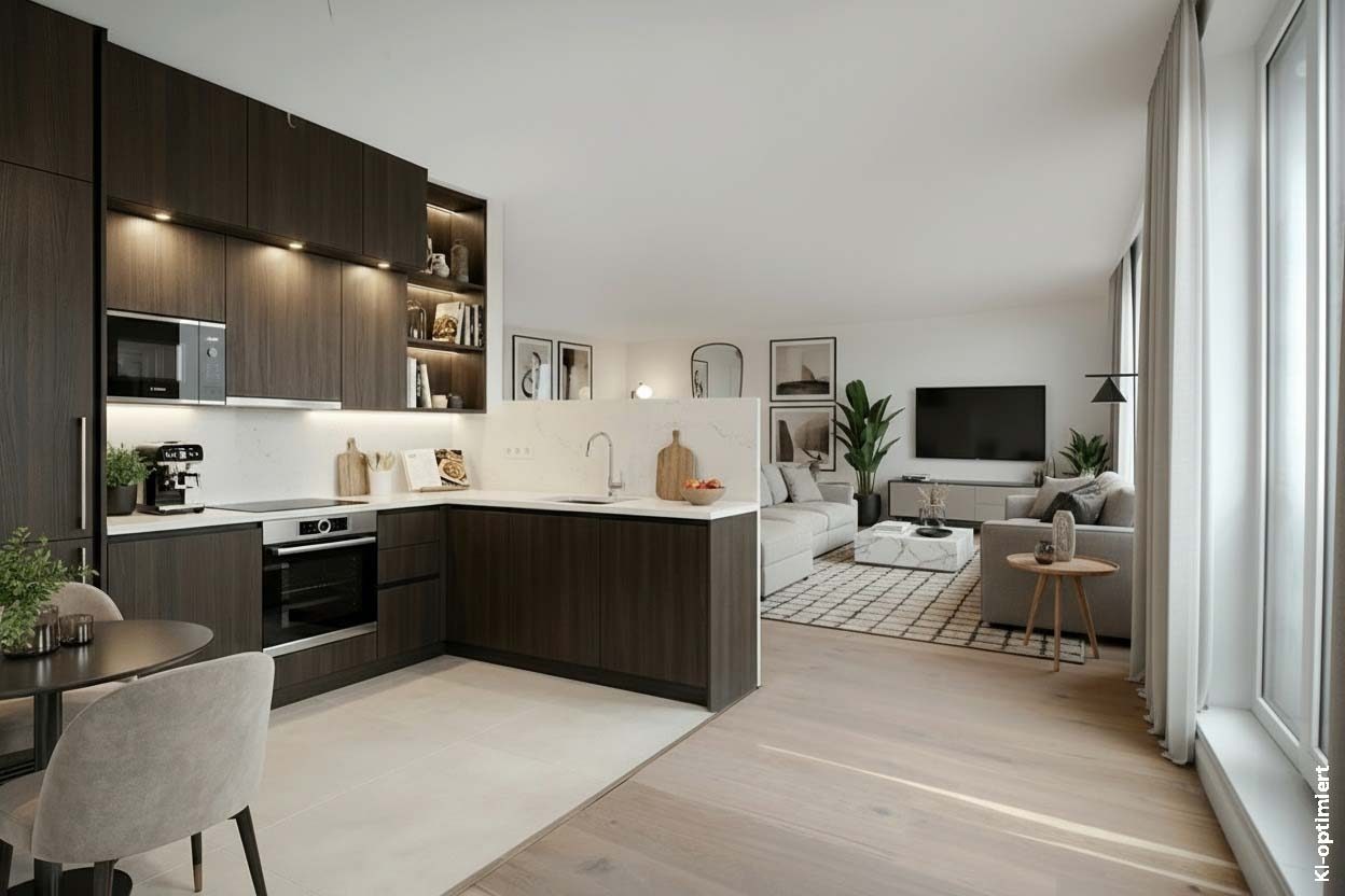 Immobilienangebot - Düsseldorf / Stadtmitte - Alle - Erstbezug! Exklusive 3-Zimmer-Wohnung im 4. OG – hochwertiger Neubau in Stadtmitte