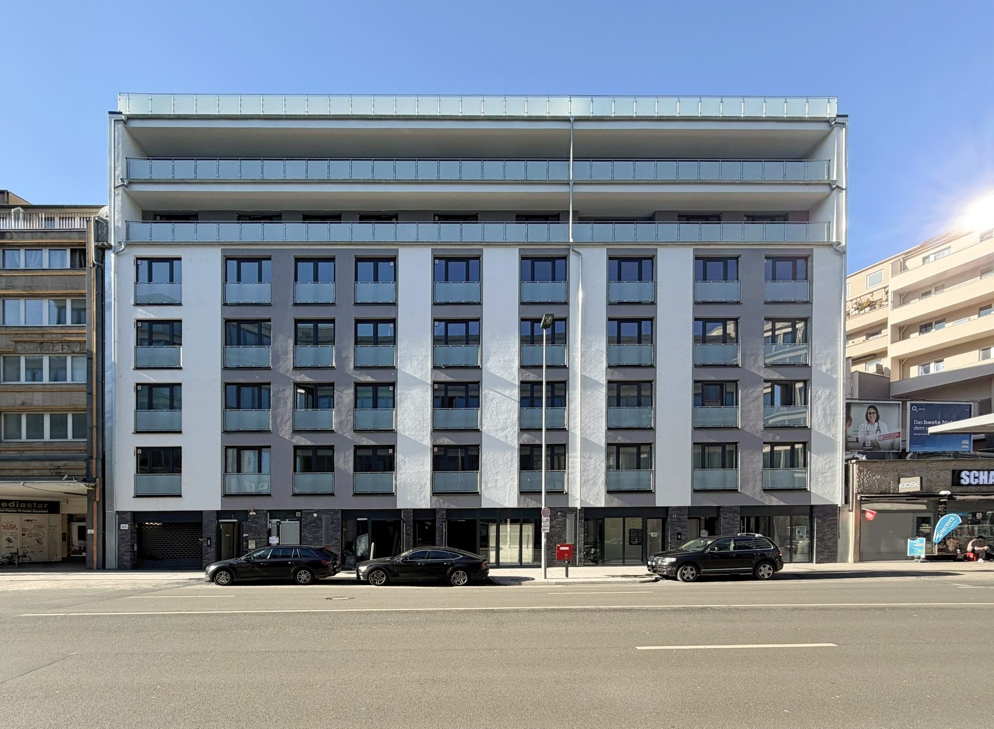 Immobilienangebot - Düsseldorf / Stadtmitte - Alle - Erstbezug! Exklusive 3-Zimmer-Wohnung mit Terrasse im 6. OG – hochwertiger Neubau in Stadtmitte