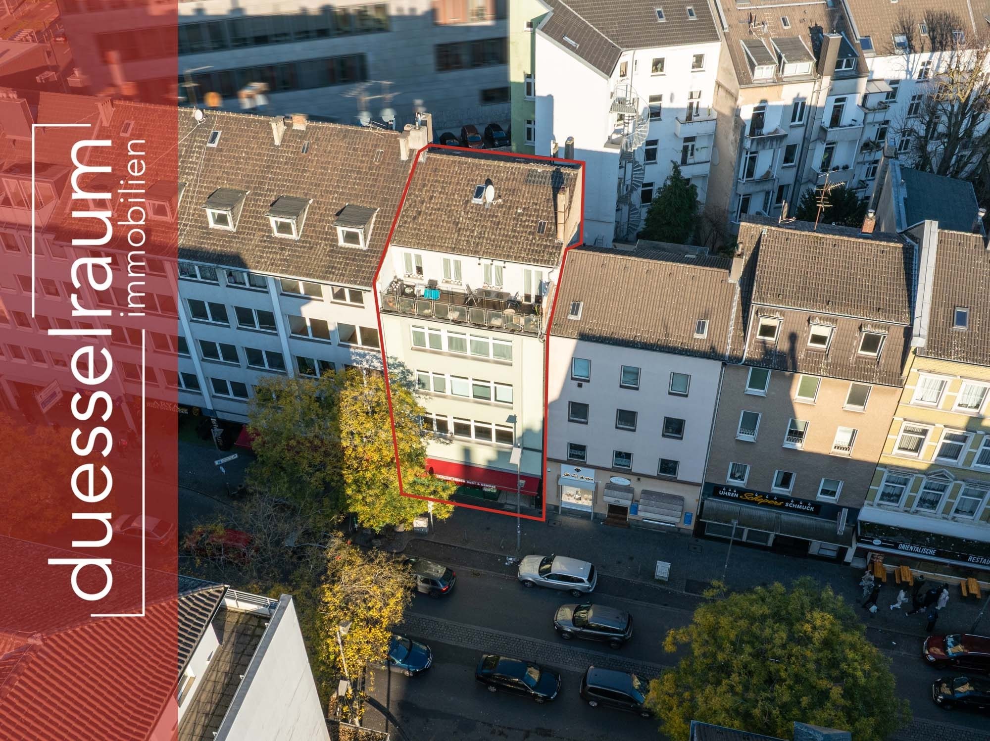 Immobilienangebot - Düsseldorf - Alle - Düsseldorf-Oberbilk: Ansprechendes Wohn- & Geschäftshaus in zentraler Lage!
