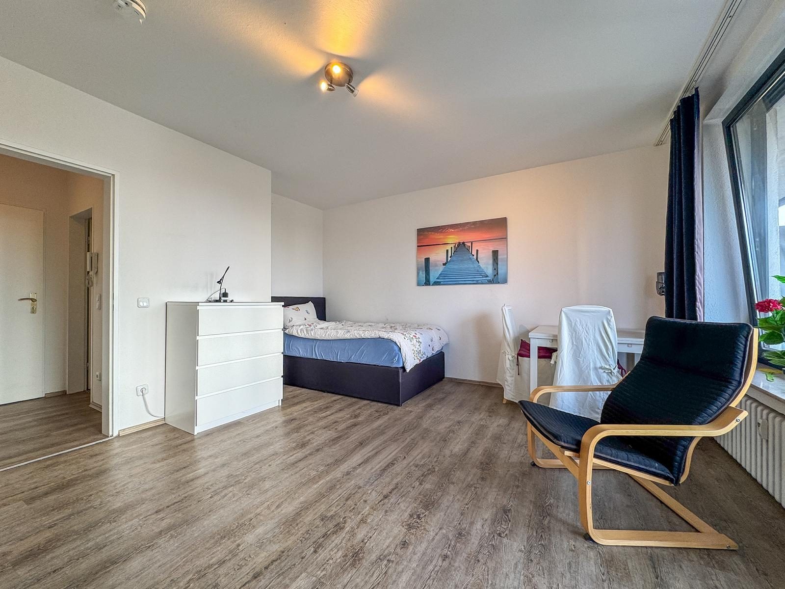 Immobilienangebot - Düsseldorf - Alle - Unterbilk: Charmantes Apartment mit TG-Stellplatz, voll möbliert zur sofortigen Nutzung frei.