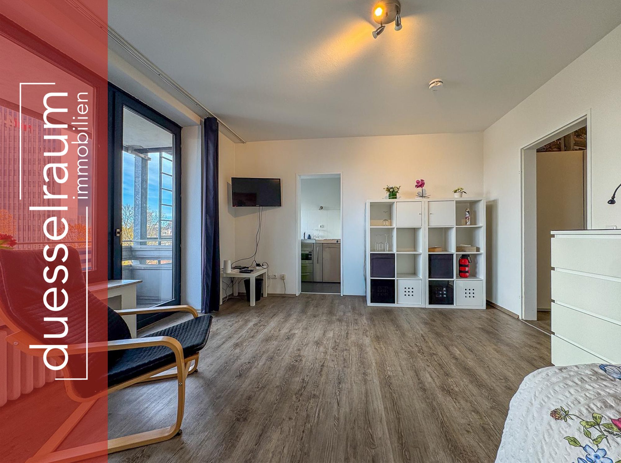 Immobilienangebot - Düsseldorf - Alle - Unterbilk: Charmantes Apartment mit TG-Stellplatz, voll möbliert zur sofortigen Nutzung frei.