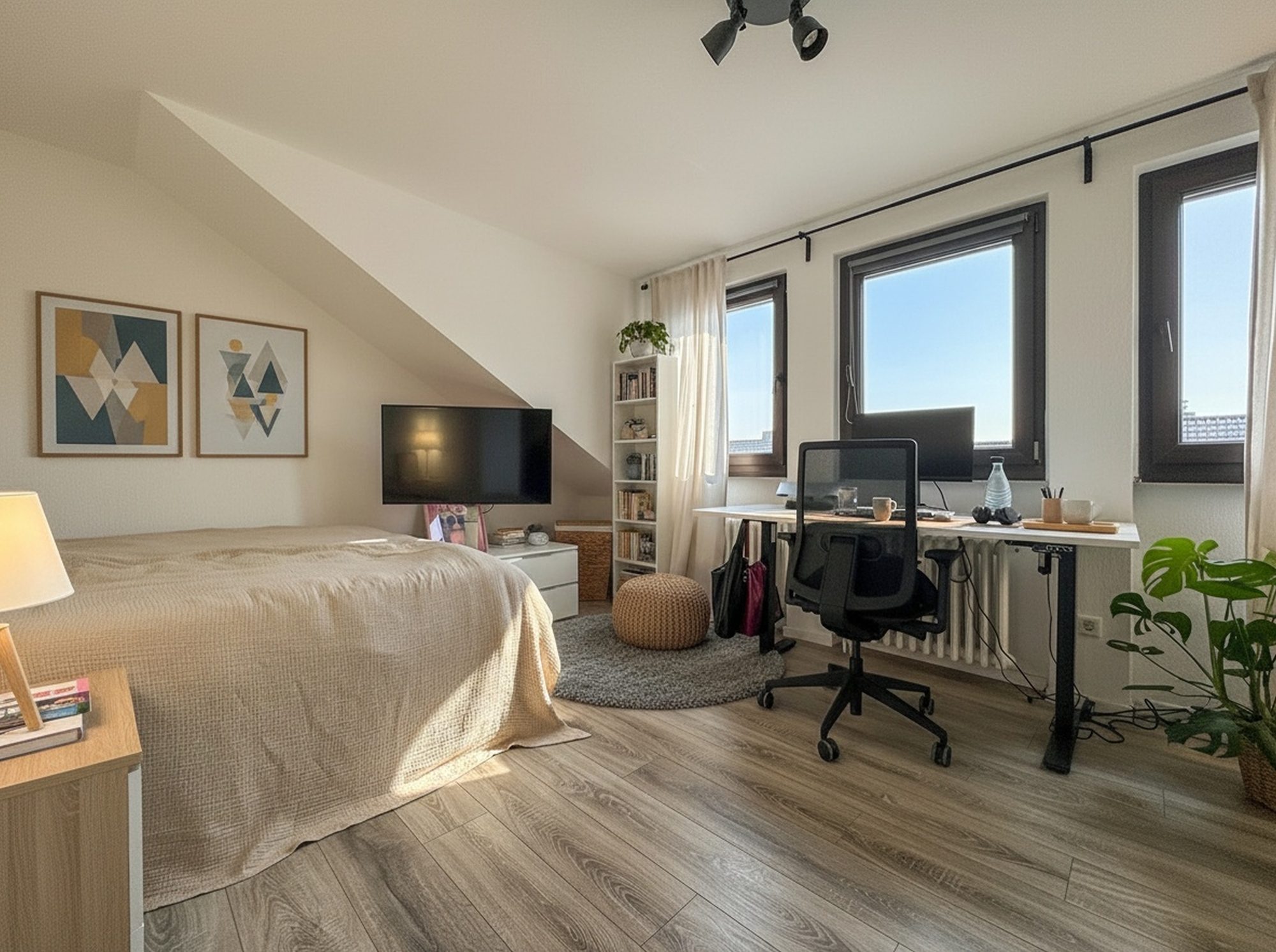 Immobilienangebot - Düsseldorf - Alle - Unterbilk: 2 Zimmer Dachgeschosswohnung - modern und gut vermietet