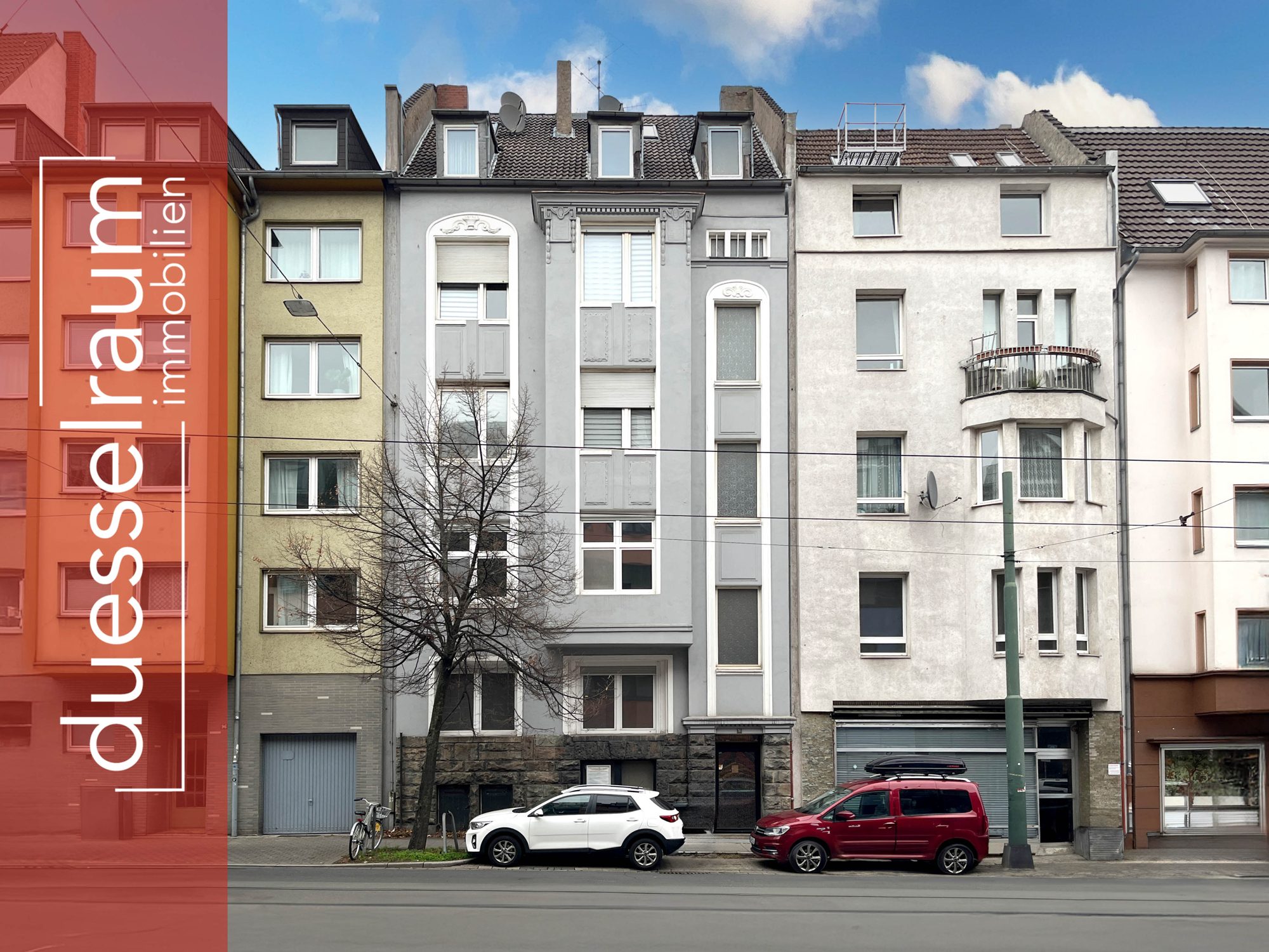 Titelbild Immobilienangebot - Düsseldorf - Alle - Flingern-Süd: Repräsentatives Mehrfamilienhaus mit Entwicklungspotenzial in zentraler Lage