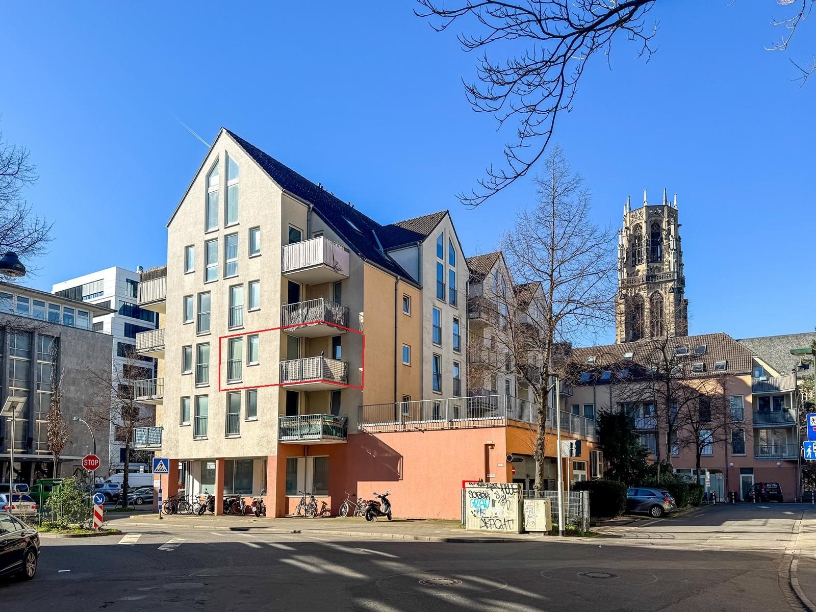 Immobilienangebot - Düsseldorf / Derendorf - Alle - Derendorf: 2-Zimmer-Wohnung mit Balkon und Tiefgarage – ideal für Eigennutzer oder Investoren