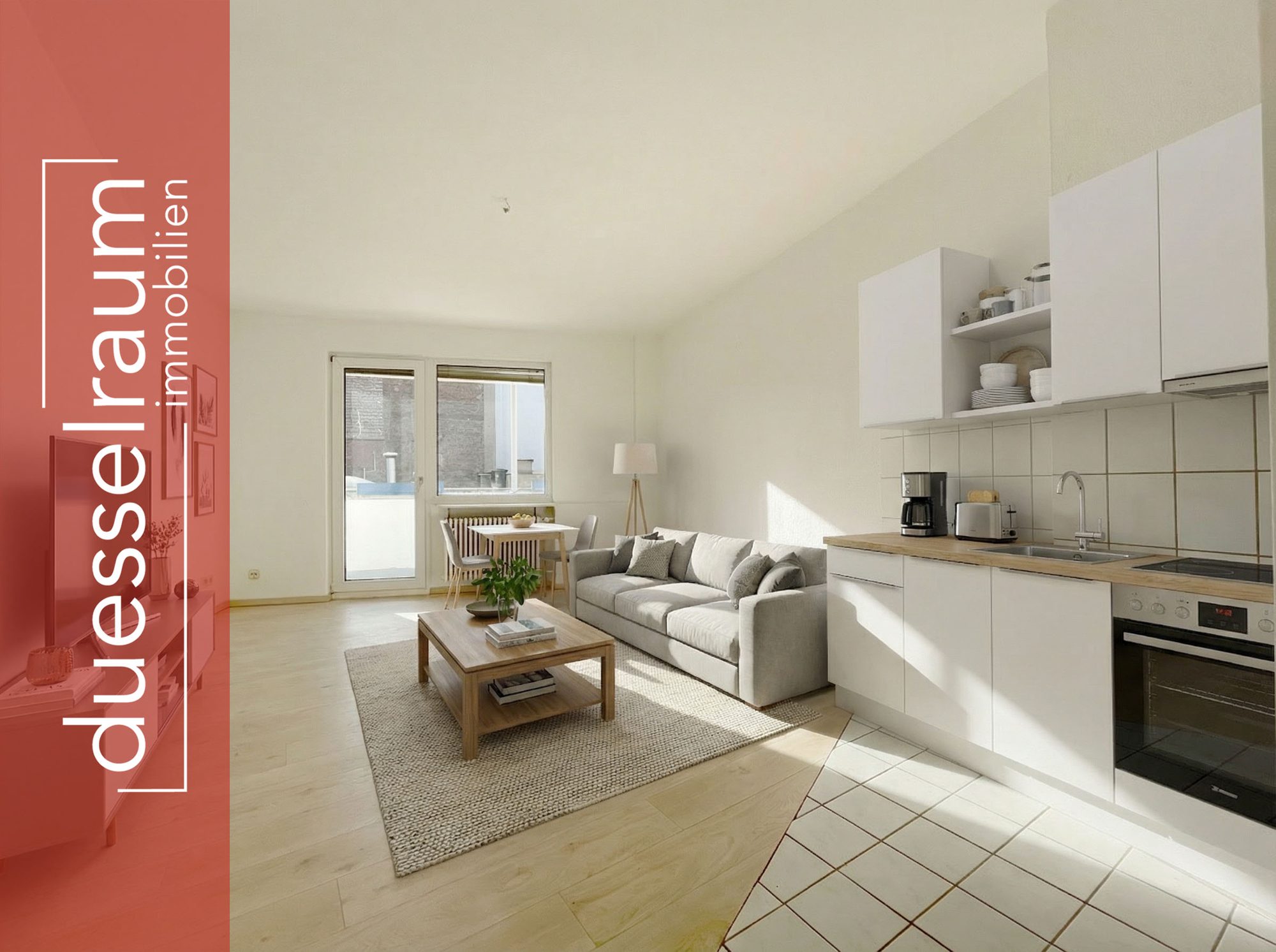 Immobilienangebot - Düsseldorf - Alle - Stadtmitte: charmante 2-Zimmerwohnung mit Balkon und optimalem Grundriss in zentraler Lage