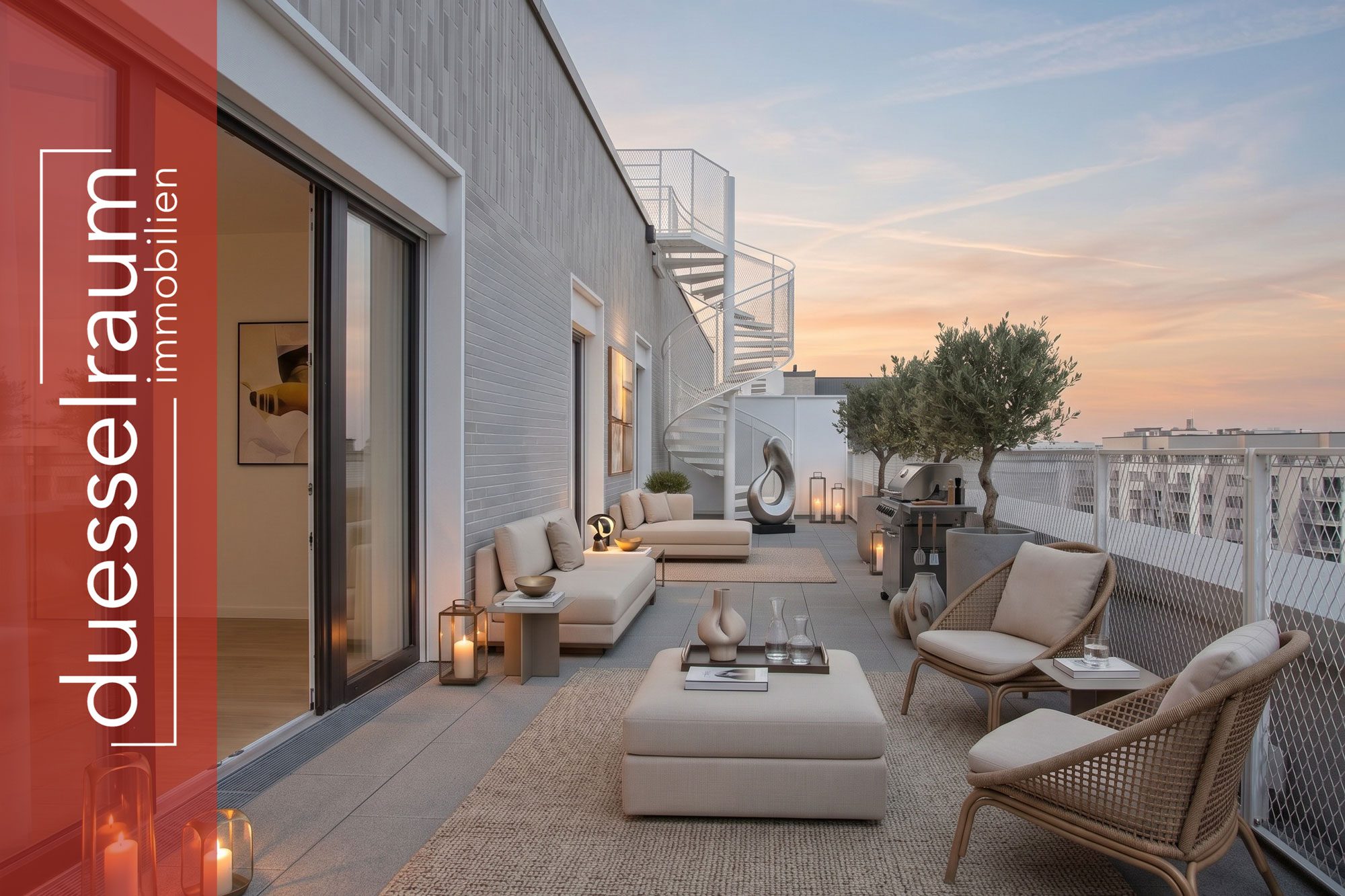 Immobilienangebot - Düsseldorf - Alle - Düsseldorf-Derendorf: Penthouse im Quartier maxfrei – Urbane Eleganz auf höchstem Niveau!
