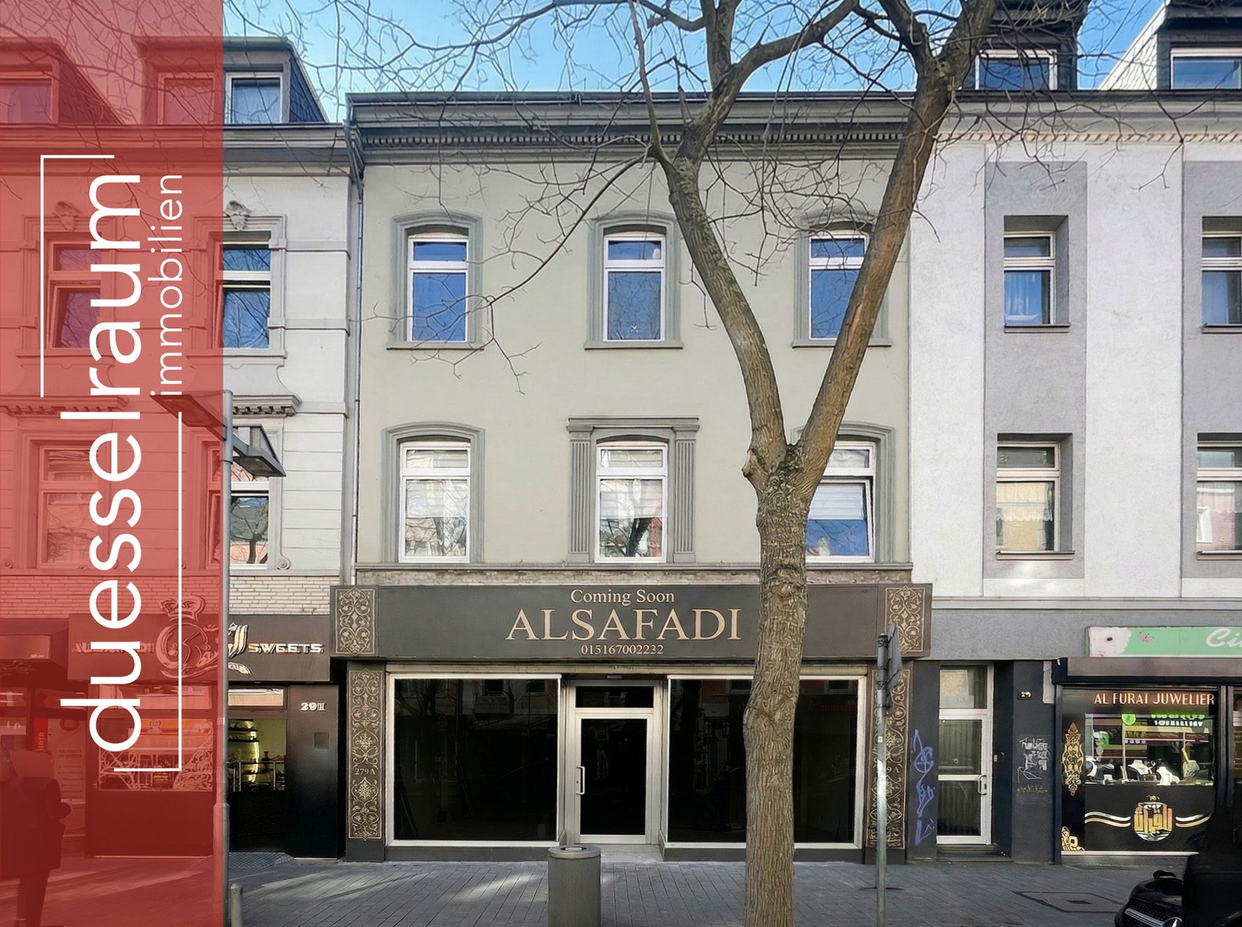 Immobilienangebot - Düsseldorf - Alle - Oberbilk: attraktives Wohn-Geschäftshaus mit 1 Gewerbe- und 2 Wohneinheiten in zentraler Lage!