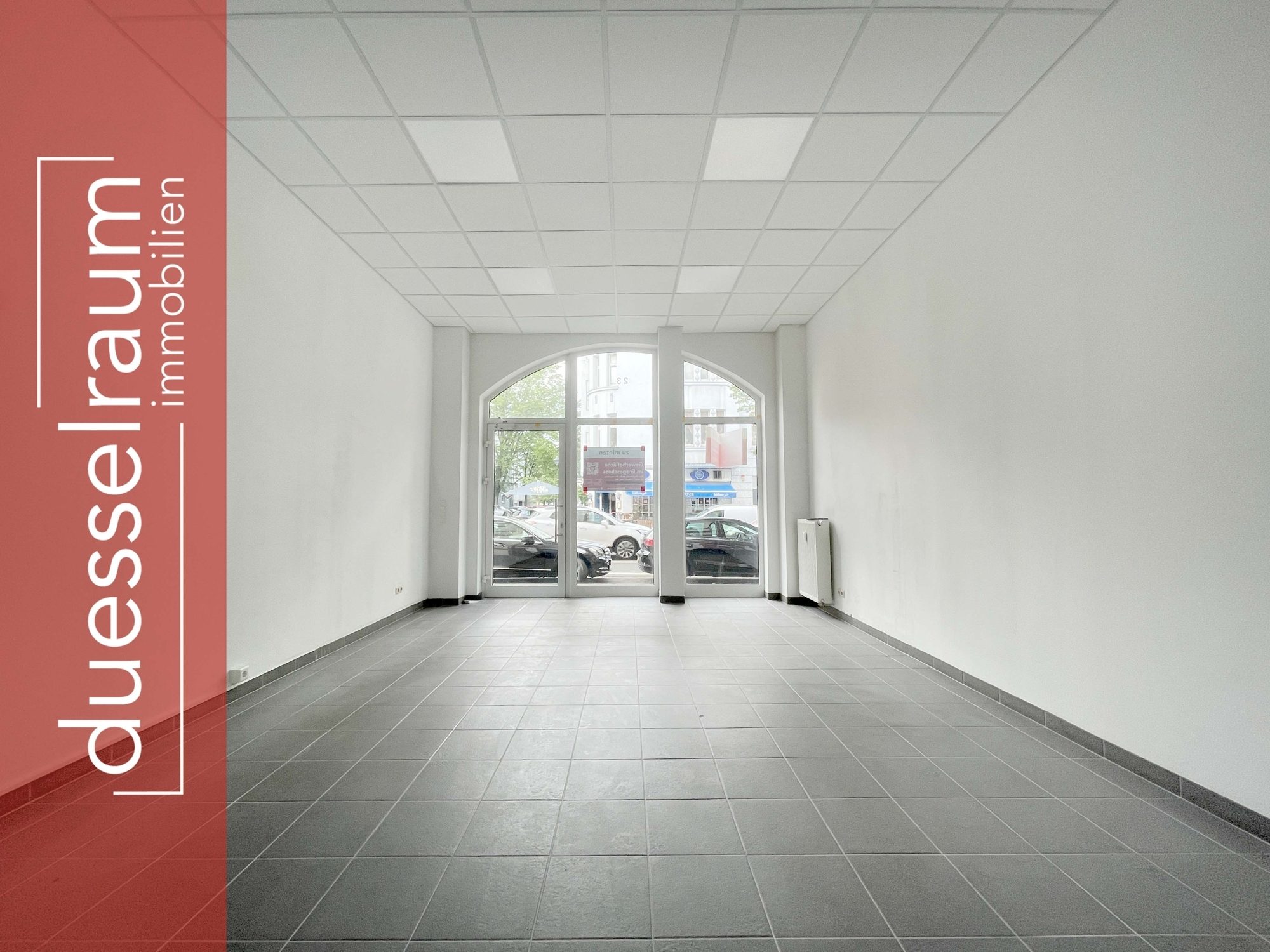 Immobilienangebot - Düsseldorf - Alle - Friedrichstadt: moderne Laden- oder Bürofläche im prachtvollen Jugendstilhaus in guter Lage!