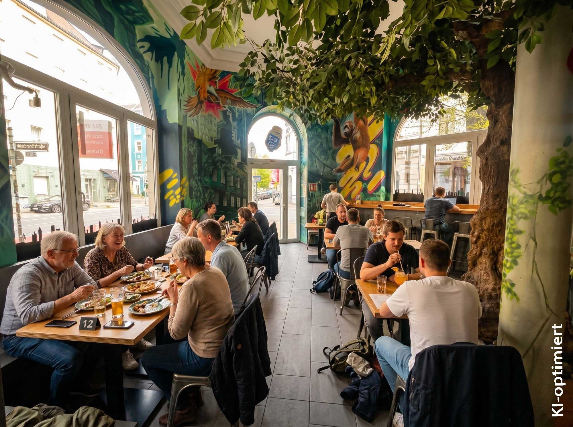 Immobilienangebot - Düsseldorf - Alle - Friedrichstadt: großzügige Gastrofläche im prachtvollen Jugendstilhaus in hochfrequentierter Lage!