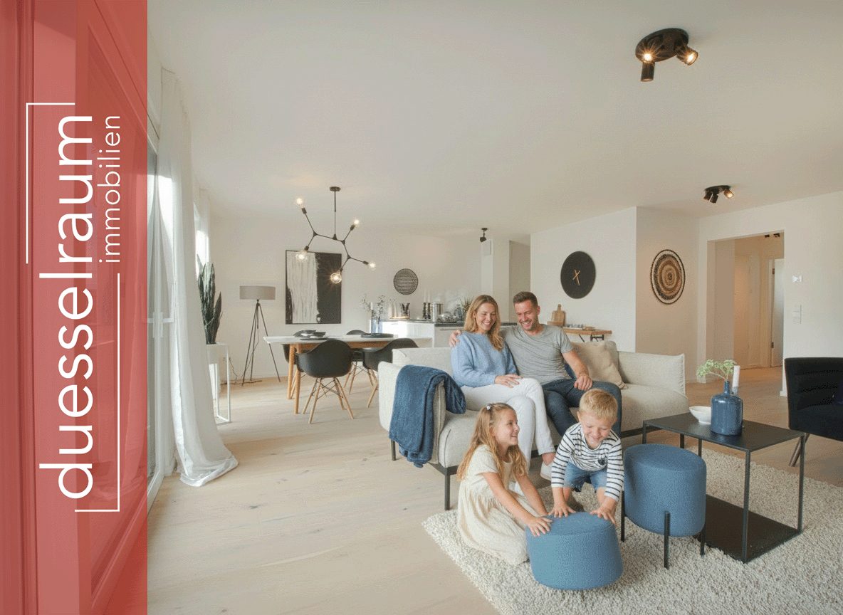Immobilienangebot - Düsseldorf - Alle - Jetzt einziehen: Exklusive 4-Zimmer-Neubauwohnung mit Südwestbalkon in Düsseldorf-Unterbach!