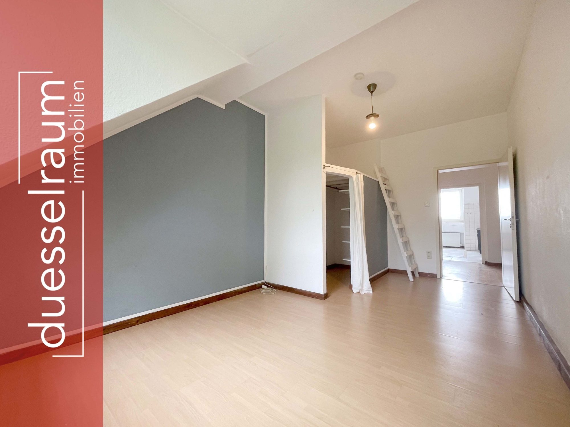 Immobilienangebot - Düsseldorf - Alle - Großzügige und leerstehende 3-Zimmerwohnung in Bilk – direkt an der Düssel!