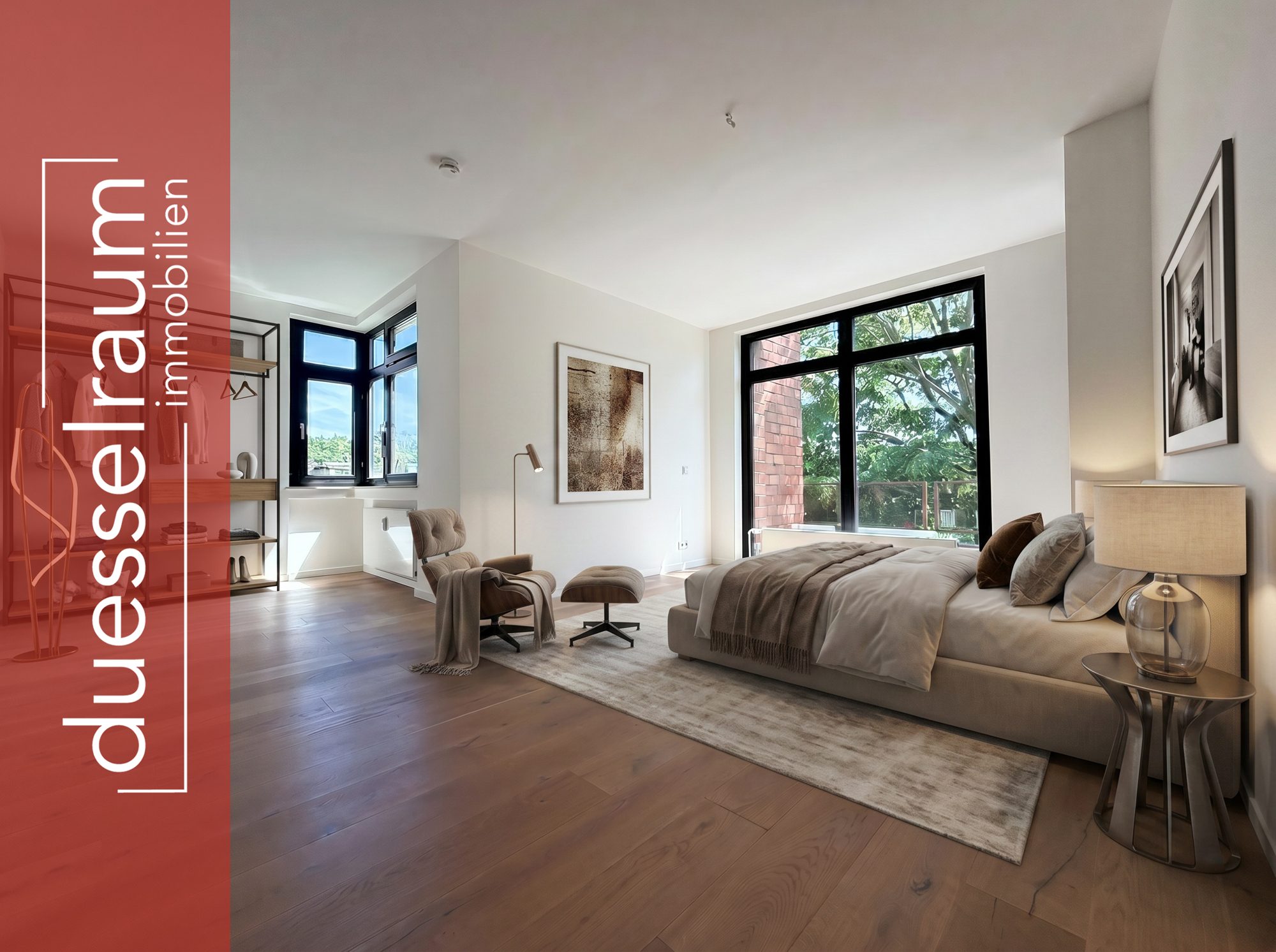 Immobilienangebot - Düsseldorf - Alle - Exklusives Wohnen auf gehobenem Niveau – Großzügige 4-Zimmer-Wohnung mit Terrasse und Einbauküche!