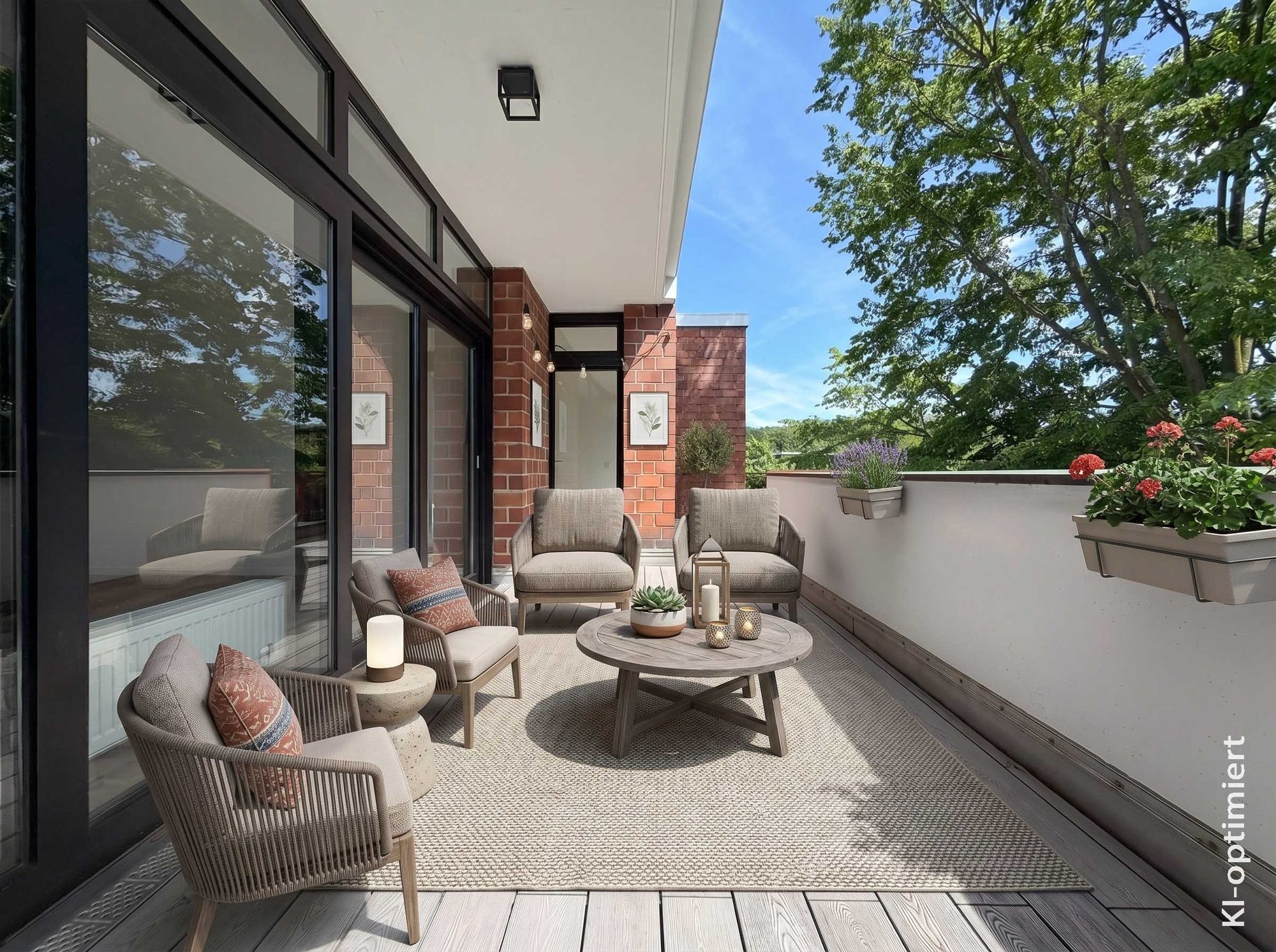 Immobilienangebot - Düsseldorf - Alle - Exklusives Wohnen auf gehobenem Niveau – Großzügige 4-Zimmer-Wohnung mit Terrasse und Einbauküche!