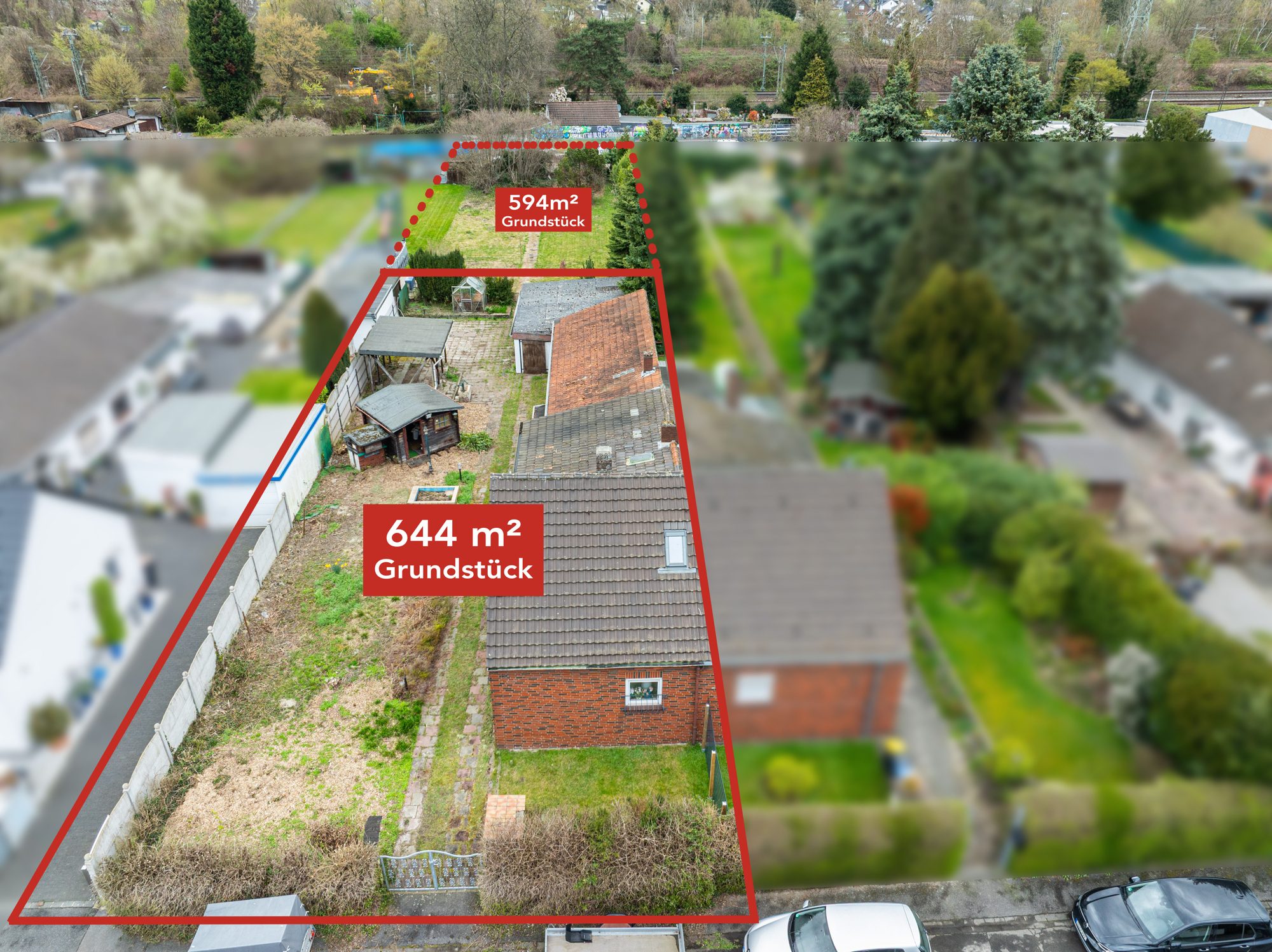 Immobilienangebot - Düsseldorf - Alle - Vennhausen: attraktives Baugrundstück für individuelle Wohnkonzepte mit zusätzlicher Gartenfläche