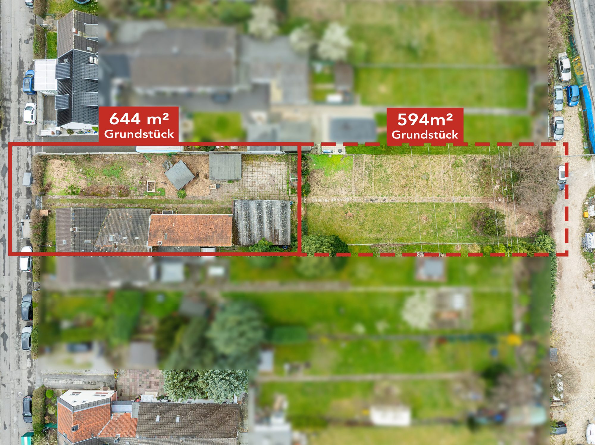 Immobilienangebot - Düsseldorf - Alle - Vennhausen: attraktives Baugrundstück für individuelle Wohnkonzepte mit zusätzlicher Gartenfläche