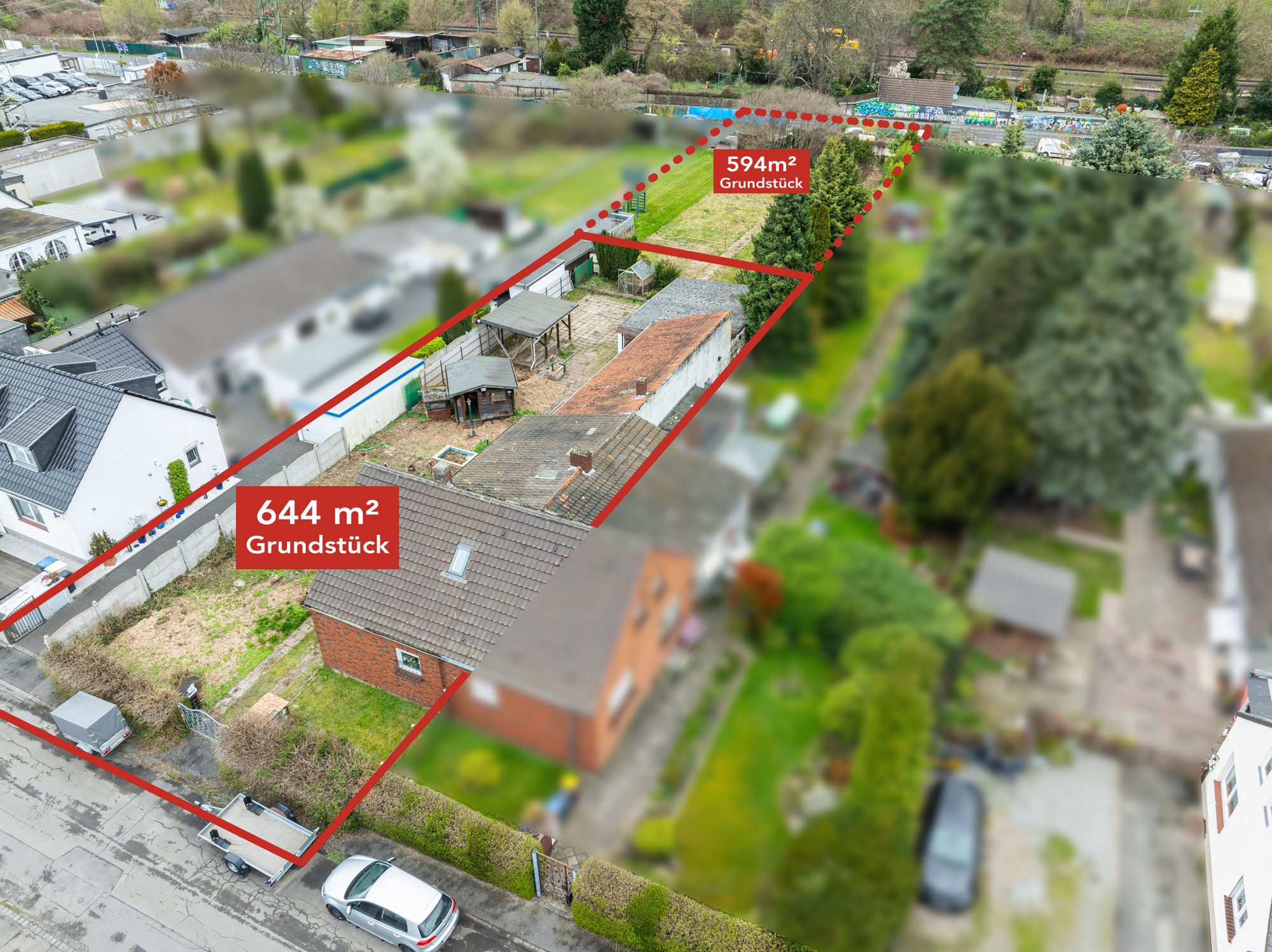 Immobilienangebot - Düsseldorf - Alle - Vennhausen: attraktives Baugrundstück für individuelle Wohnkonzepte mit zusätzlicher Gartenfläche