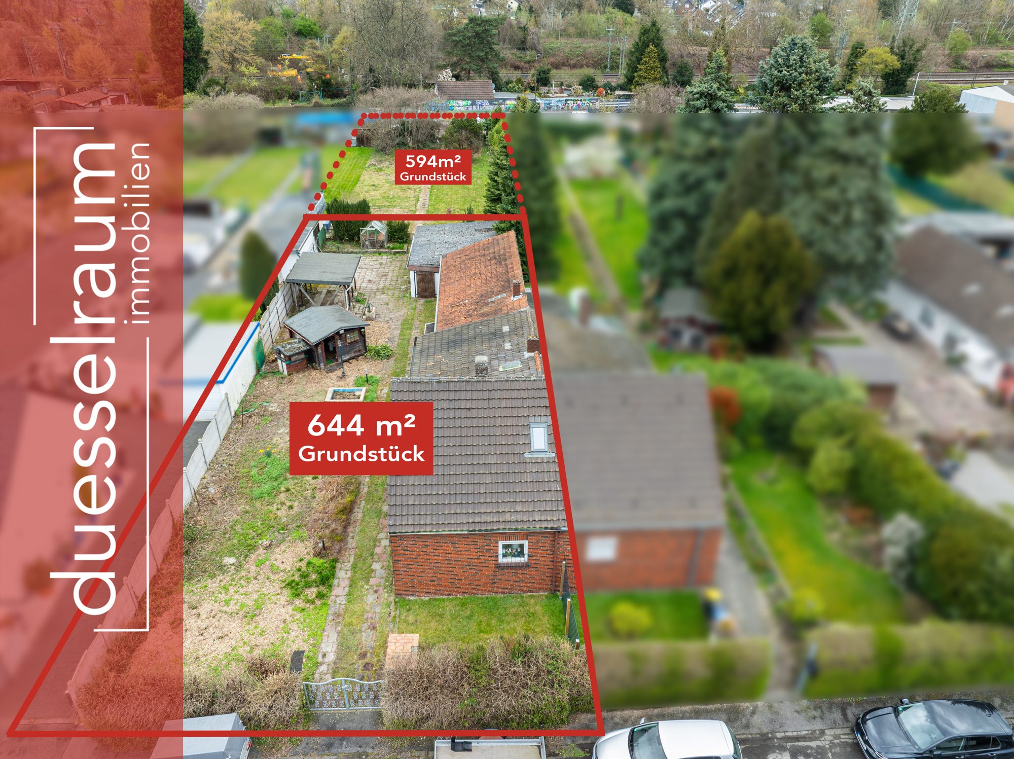 Immobilienangebot - Düsseldorf - Alle - Vennhausen: attraktives Baugrundstück für individuelle Wohnkonzepte mit zusätzlicher Gartenfläche