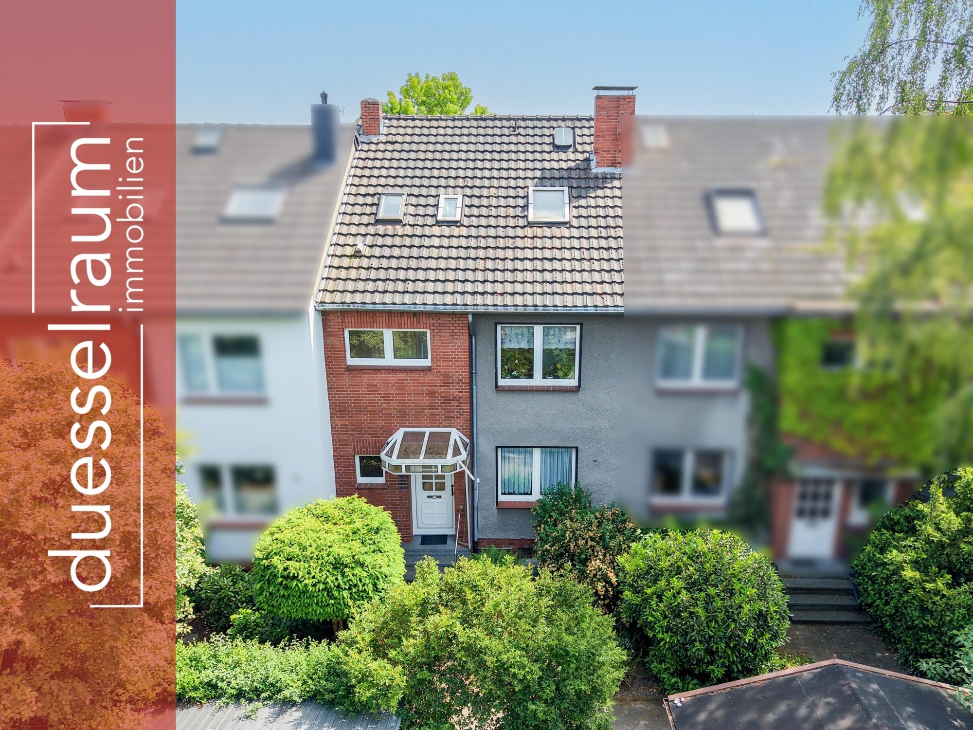 Immobilienangebot - Düsseldorf - Alle - Wersten: gepflegtes Reihenmittelhaus mit Süd-Garten und Entwicklungspotenzial in ruhiger Lage