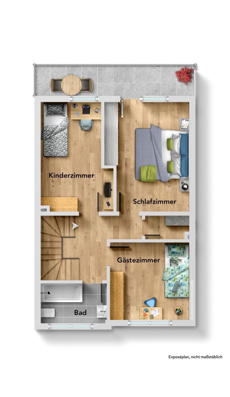 Immobilienangebot - Düsseldorf - Alle - Wersten: gepflegtes Reihenmittelhaus mit Süd-Garten und Entwicklungspotenzial in ruhiger Lage