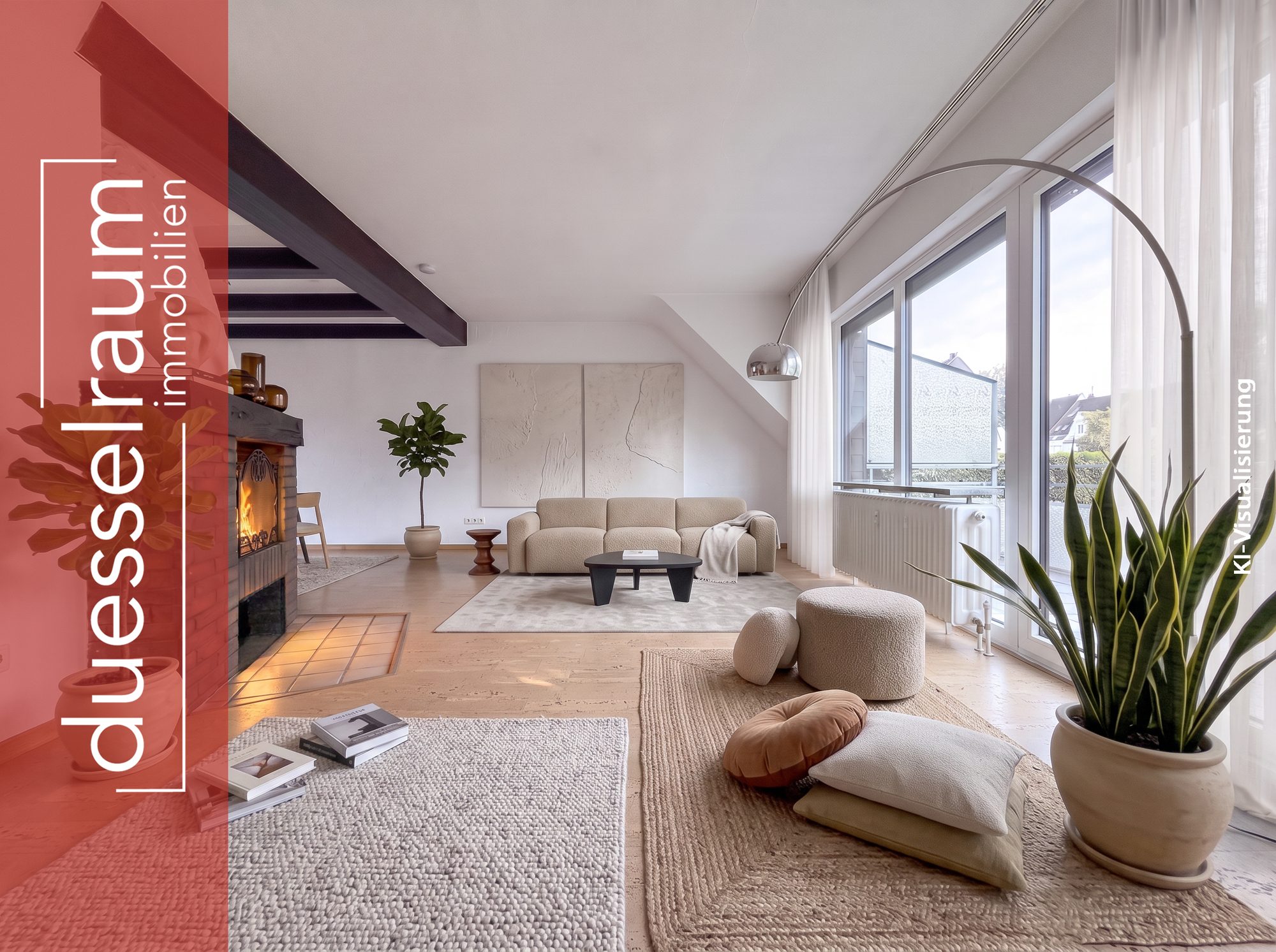 Immobilienangebot - Düsseldorf - Alle - Düsseldorf-Rath: Attraktive 3-Zimmer-Wohnung mit zwei Balkonen – ab sofort bezugsfrei!
