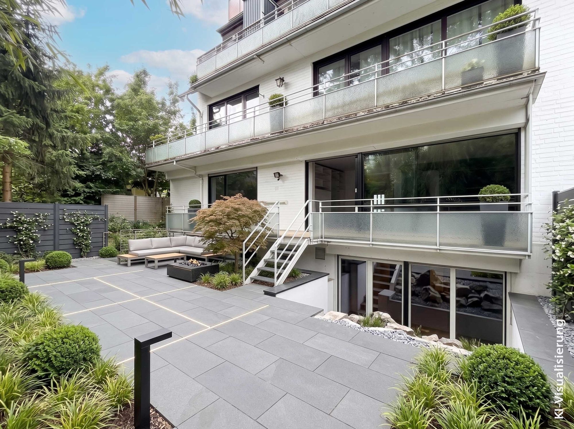 Immobilienangebot - Düsseldorf - Alle - Düsseldorf-Rath: Maisonette mit Hauscharakter, Garten und separat vermietetem Appartement!