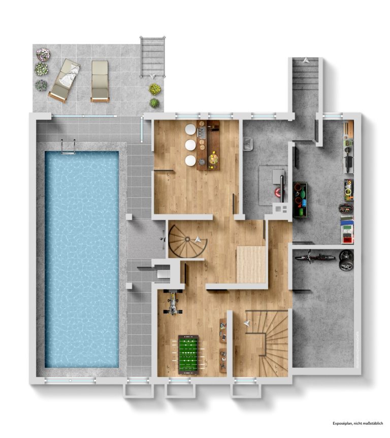 Immobilienangebot - Düsseldorf - Alle - Düsseldorf-Rath: Maisonette mit Hauscharakter, Garten und separat vermietetem Appartement!