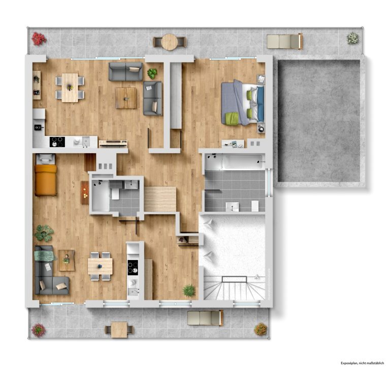 Immobilienangebot - Düsseldorf - Alle - Düsseldorf-Rath: Zwei vermietete Wohnungen als Einheit – ideal für Eigennutzung oder Kapitalanlage!