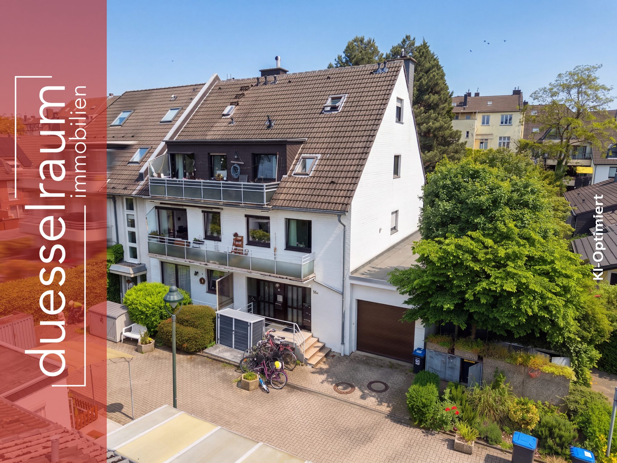 Immobilienangebot - Düsseldorf - Alle - Düsseldorf-Rath: Zwei vermietete Wohnungen als Einheit – ideal für Eigennutzung oder Kapitalanlage!