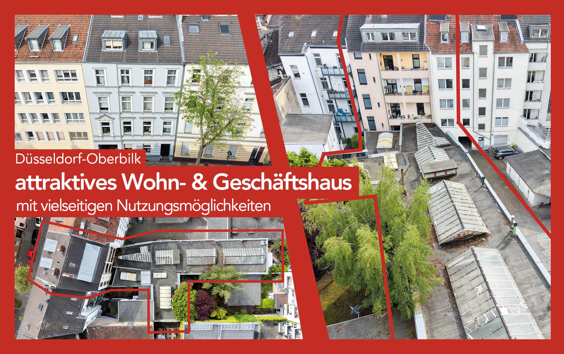 Immobilienangebot - Düsseldorf - Alle - Oberbilk: Wohn- & Geschäftshaus mit nachhaltigem Ertrag und Entwicklungspotenzial in zentraler Lage