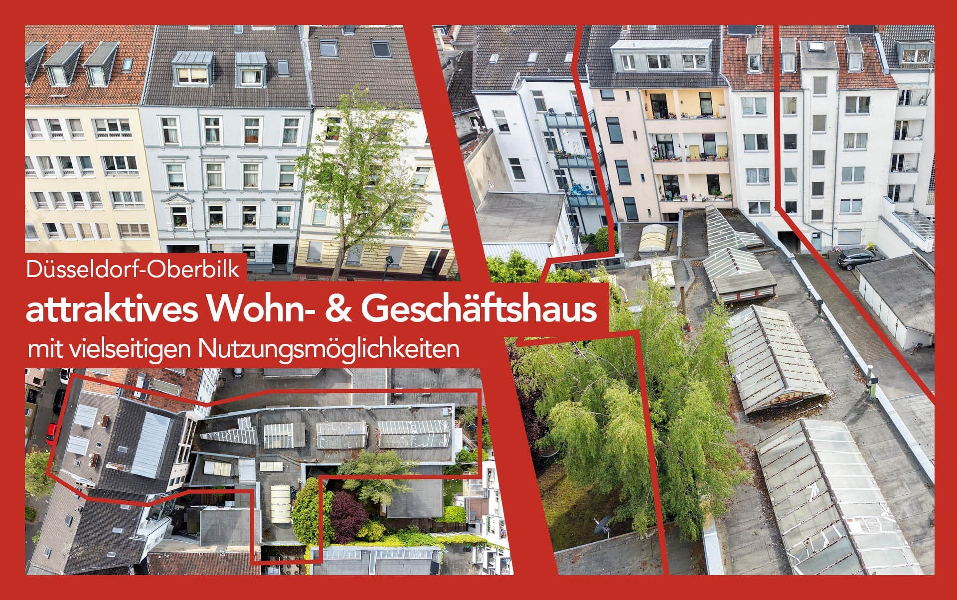 Immobilienangebot - Düsseldorf - Alle - Oberbilk: Wohn- & Geschäftshaus mit nachhaltigem Ertrag und Entwicklungspotenzial in zentraler Lage