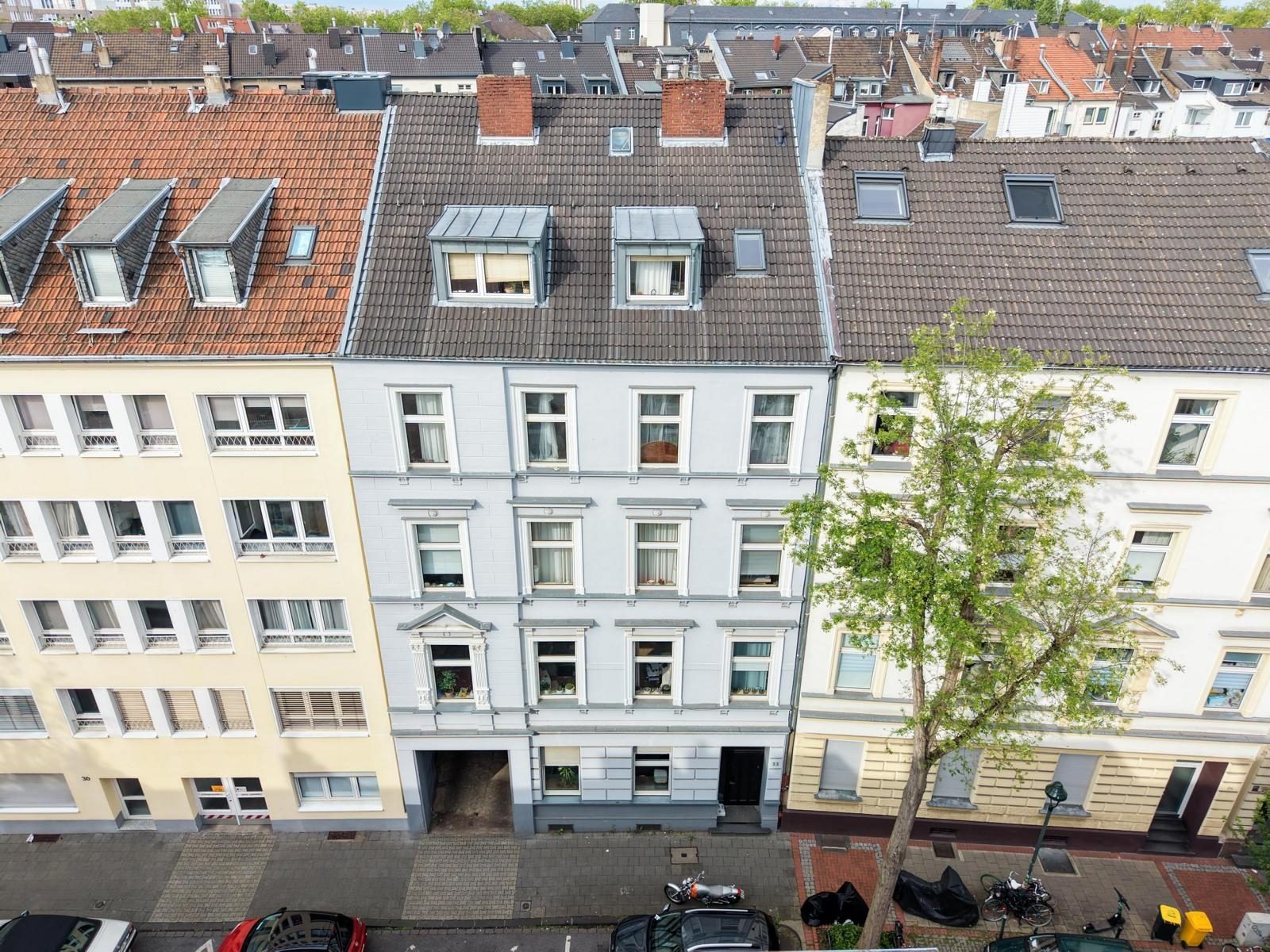 Immobilienangebot - Düsseldorf - Alle - Oberbilk: Wohn- & Geschäftshaus mit nachhaltigem Ertrag und Entwicklungspotenzial in zentraler Lage