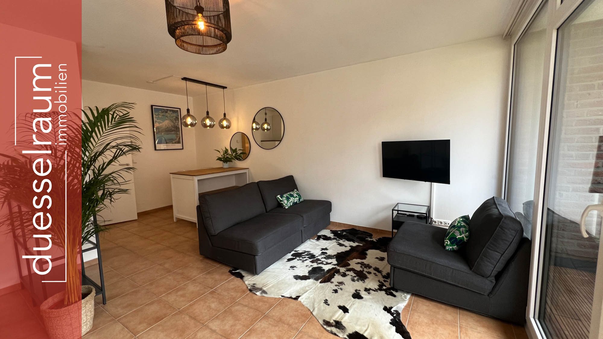 Immobilienangebot - Düsseldorf - Alle - Stilvoll möbliertes Apartment mit Balkon und Fußbodenheizung in begehrter Lage von Oberkassel