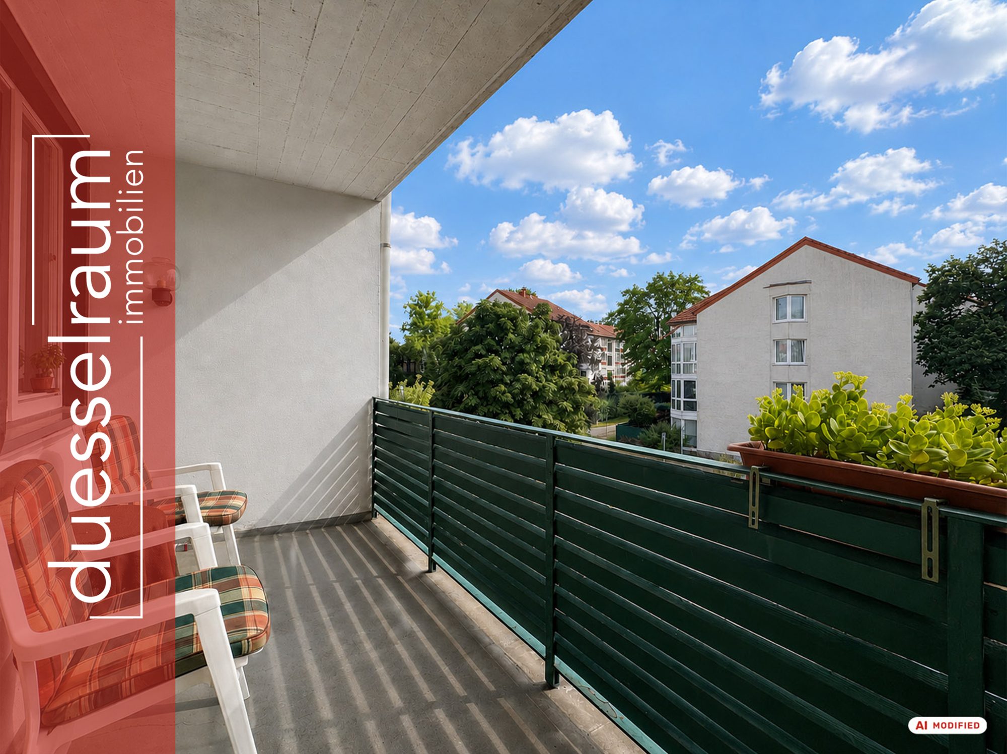Immobilienangebot - Düsseldorf / Holthausen - Alle - Holthausen: Kapitalanlage mit Potenzial! Langjährig vermietete 2-Zimmer-Wohnung mit Balkon ins Grüne