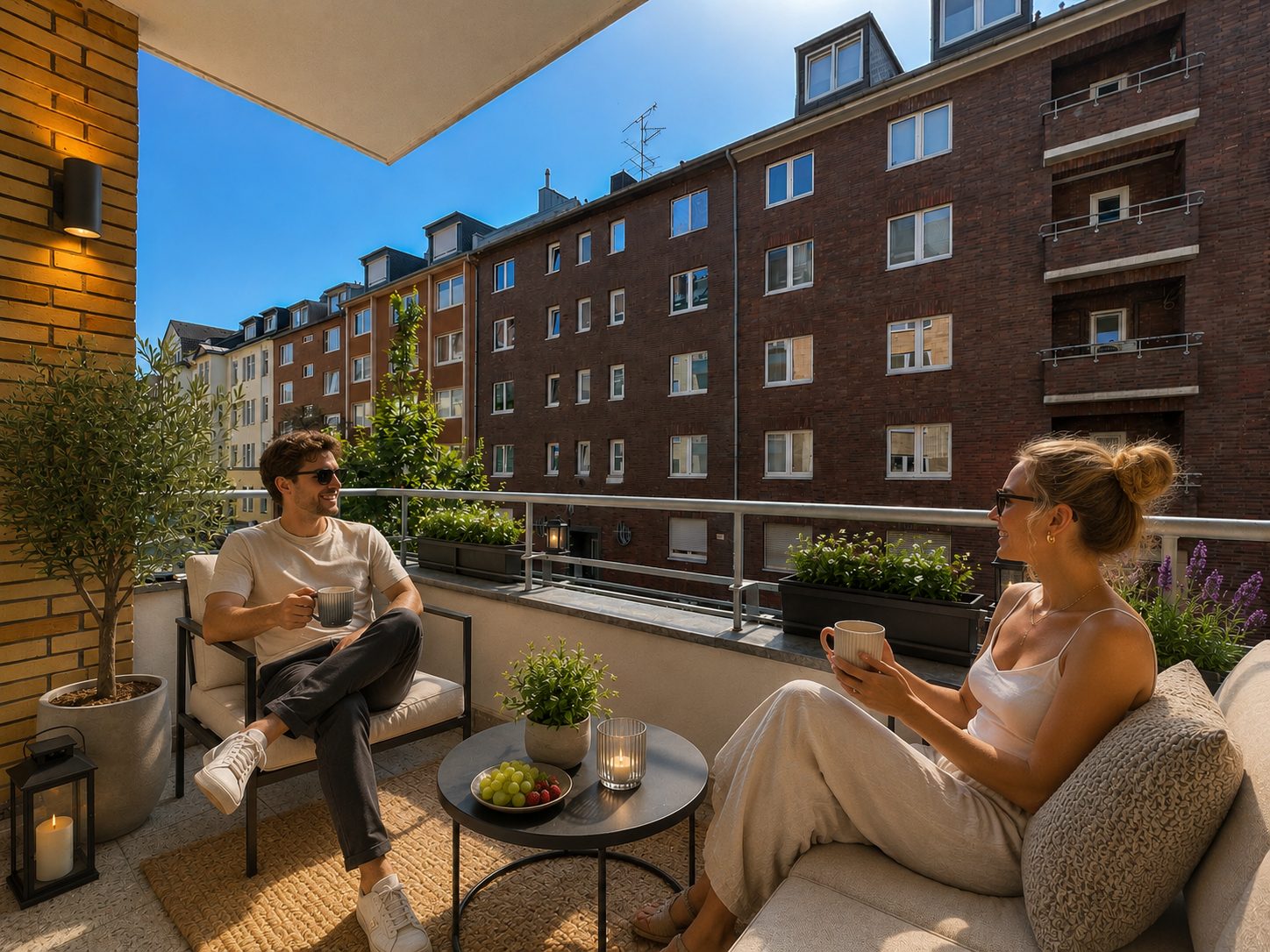 Immobilienangebot - Düsseldorf - Alle - Unterbilk: Raum für Ihre Ideen – 4-Zimmer-Wohnung mit zwei Balkonen und Rheinturmblick