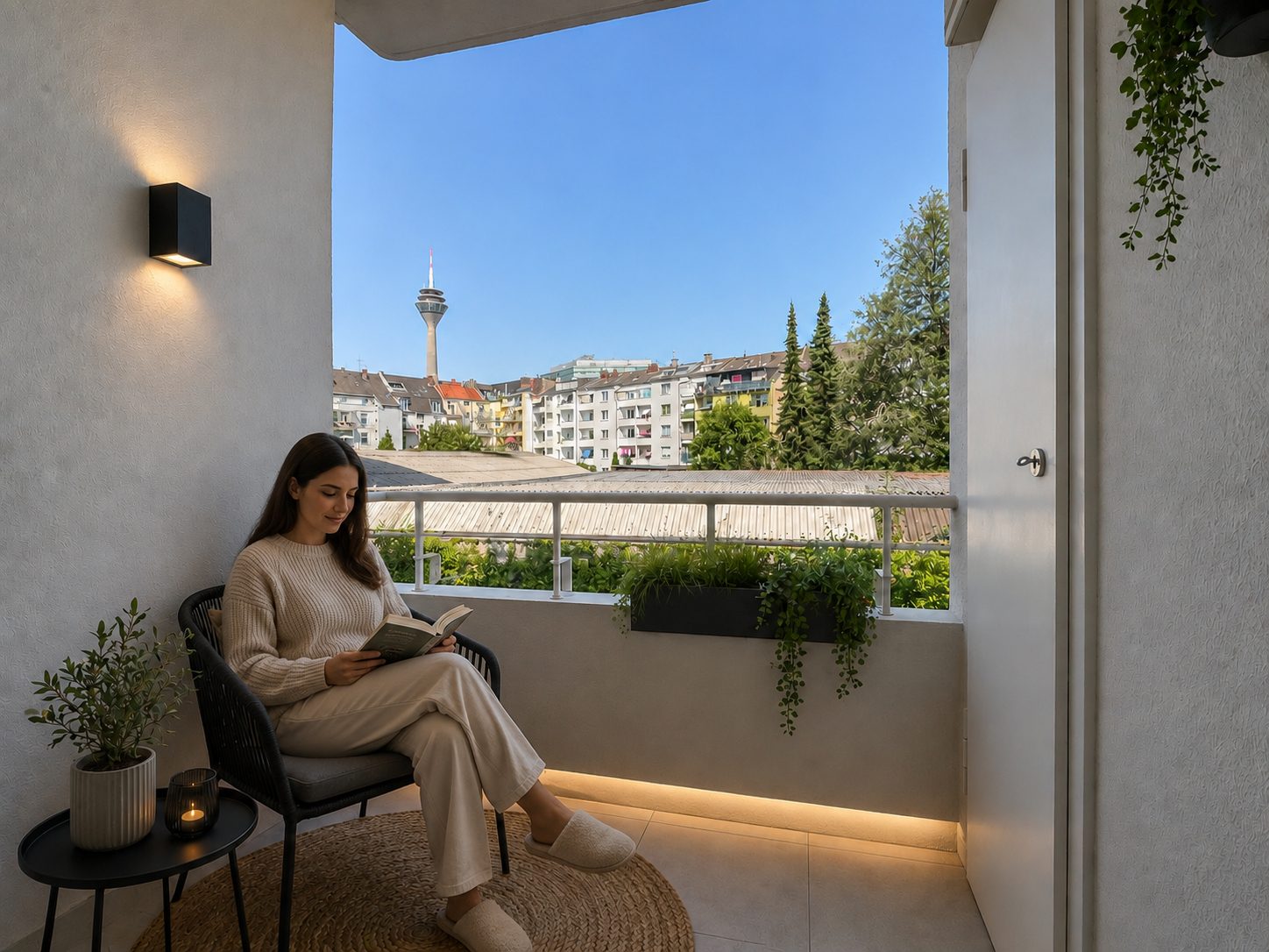 Immobilienangebot - Düsseldorf - Alle - Unterbilk: Raum für Ihre Ideen – 4-Zimmer-Wohnung mit zwei Balkonen und Rheinturmblick