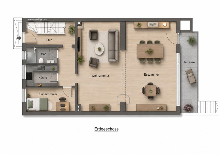 Immobilienangebot - Kaarst / Holzbüttgen - Alle - Holzbüttgen: gepflegtes Ein-/Zweifamilienhaus mit vielseitigen Nutzungsmöglichkeiten in ruhiger Lage