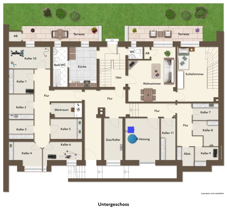 Immobilienangebot - Düsseldorf - Alle - Toplage Golzheim – gepflegtes MFH mit 12 Einheiten in unmittelbarer Rheinnähe!
