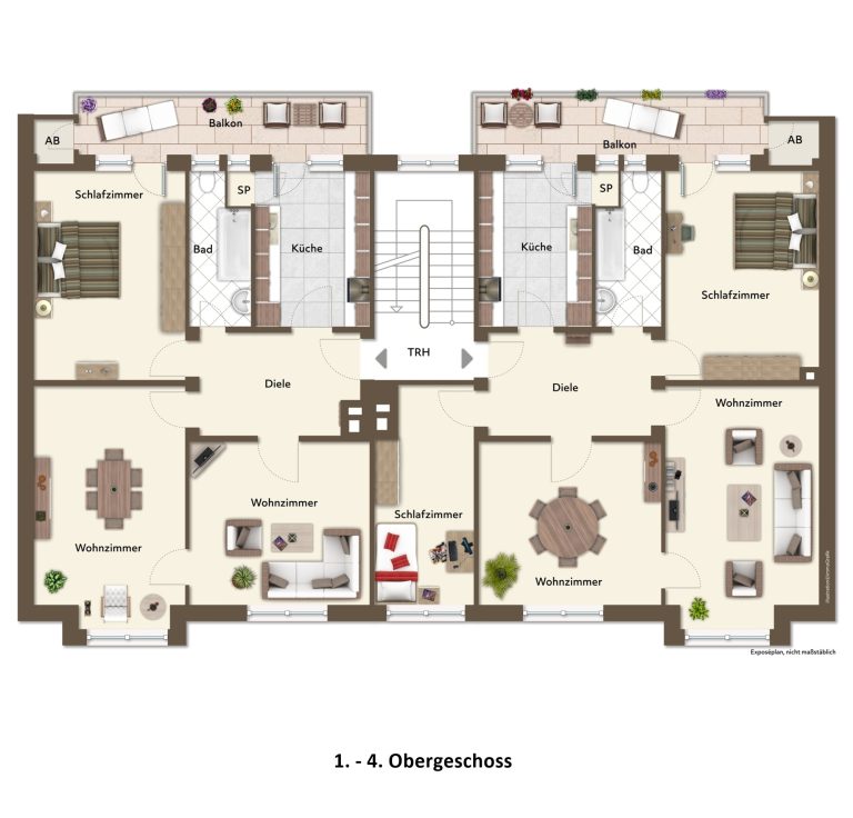 Immobilienangebot - Düsseldorf - Alle - Toplage Golzheim – gepflegtes MFH mit 12 Einheiten in unmittelbarer Rheinnähe!