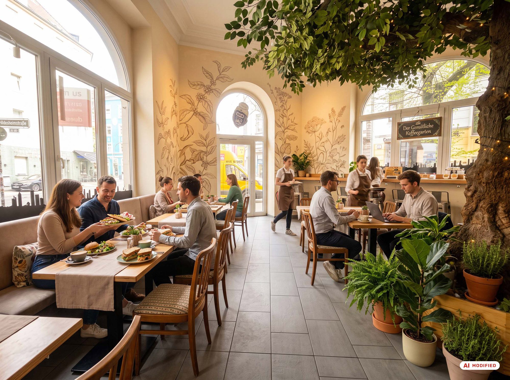 Immobilienangebot - Düsseldorf - Alle - Gastronomie mit Präsenz: Großzügige Gastrofläche in markantem Jugendstilhaus in Friedrichstadt!