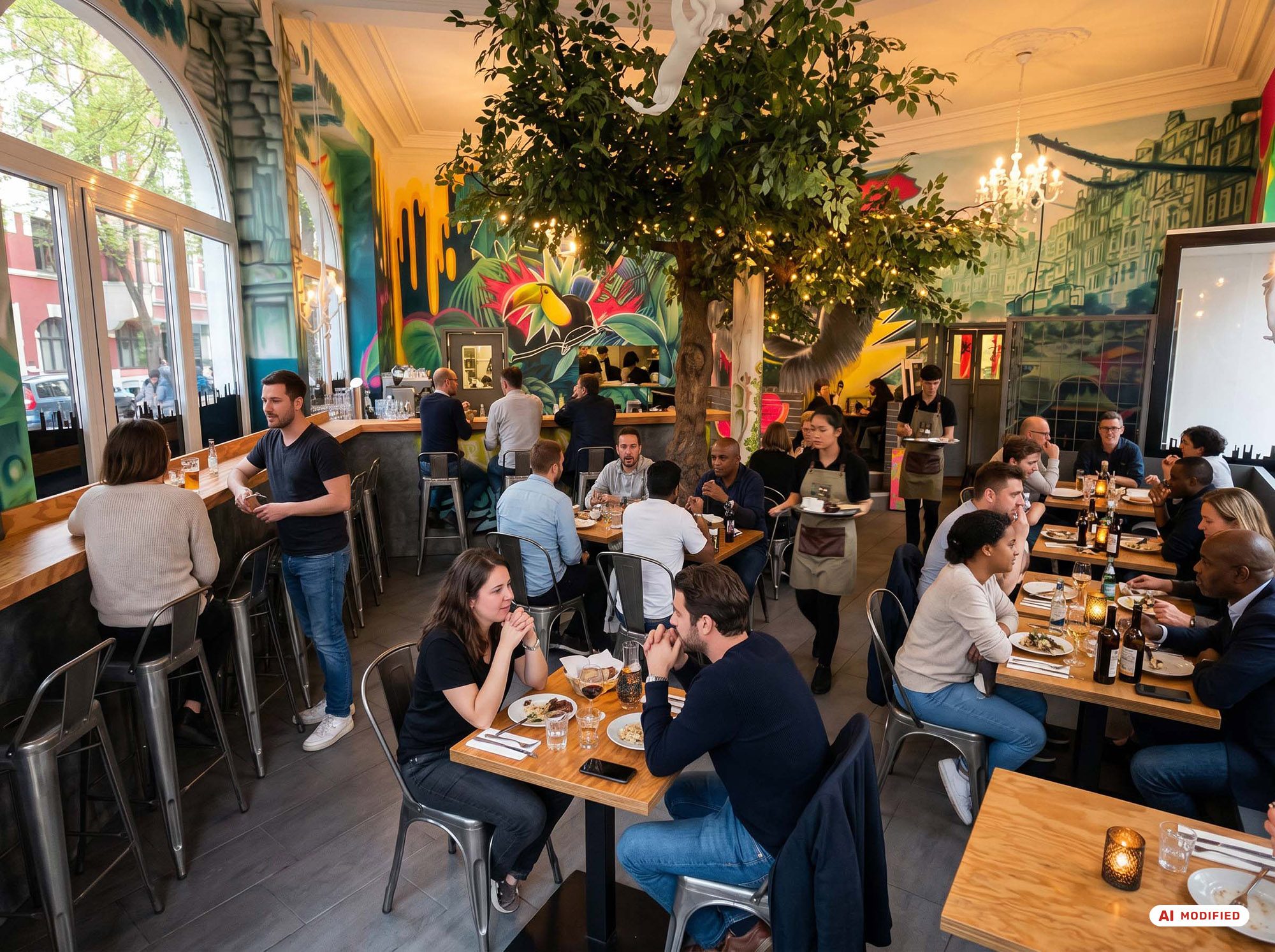 Immobilienangebot - Düsseldorf - Alle - Gastronomie mit Präsenz: Großzügige Gastrofläche in markantem Jugendstilhaus in Friedrichstadt!