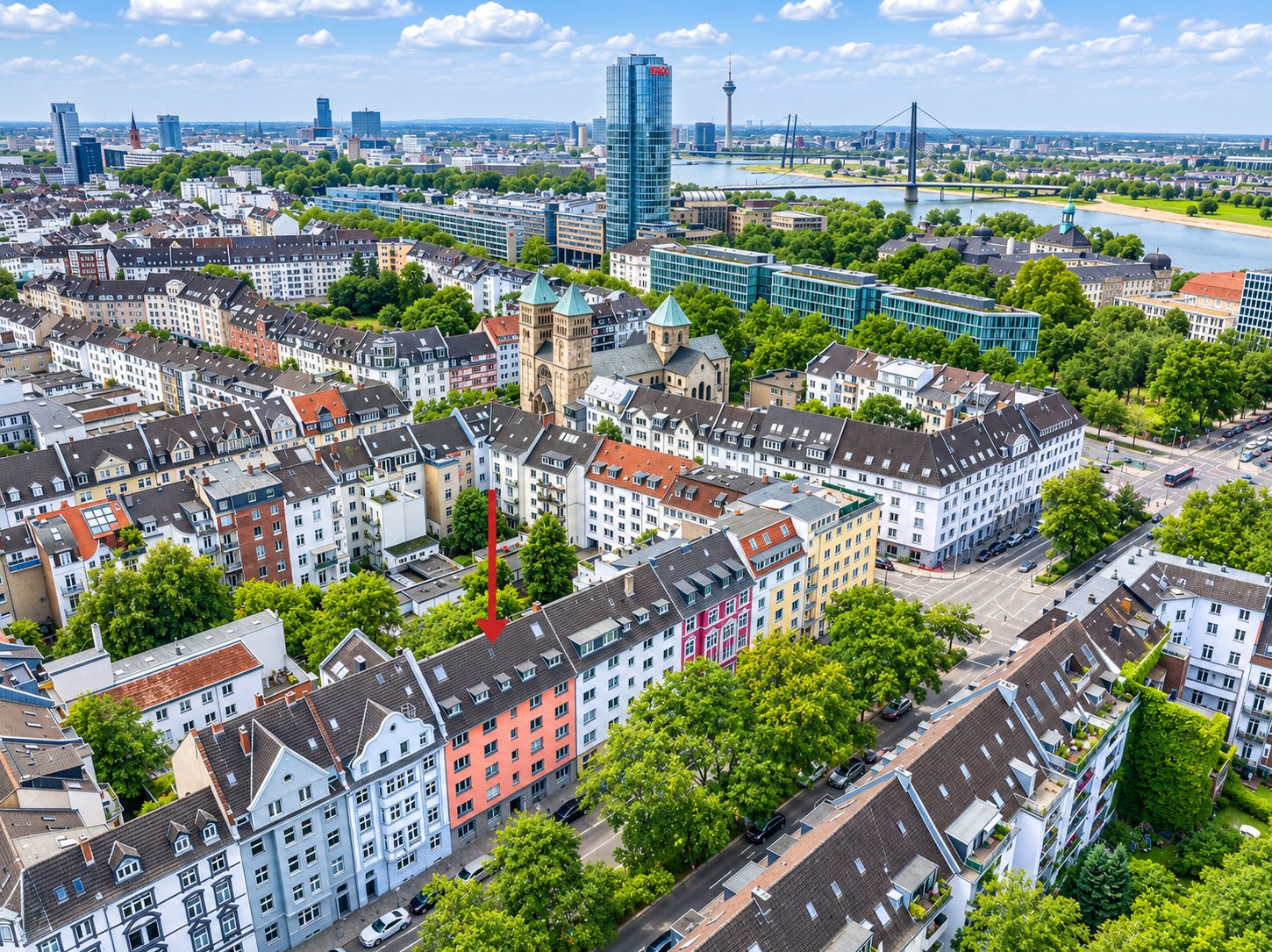Immobilienangebot - Düsseldorf - Alle - Pempelfort: historisches Mehrfamilienhaus mit Garten in beliebter Lage