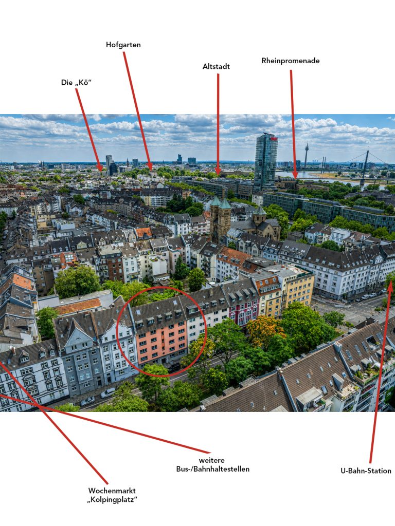 Immobilienangebot - Düsseldorf - Alle - Pempelfort: historisches Mehrfamilienhaus mit Garten in beliebter Lage