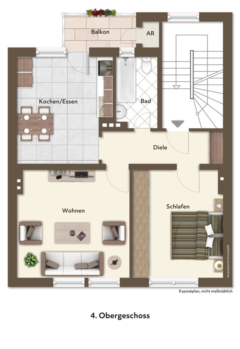 Immobilienangebot - Düsseldorf - Alle - Zentrale Lage trifft Wohnkomfort: Bezugsfreie & Großzügige 2-Zimmerwohnung mit Balkon & Einbauküche!