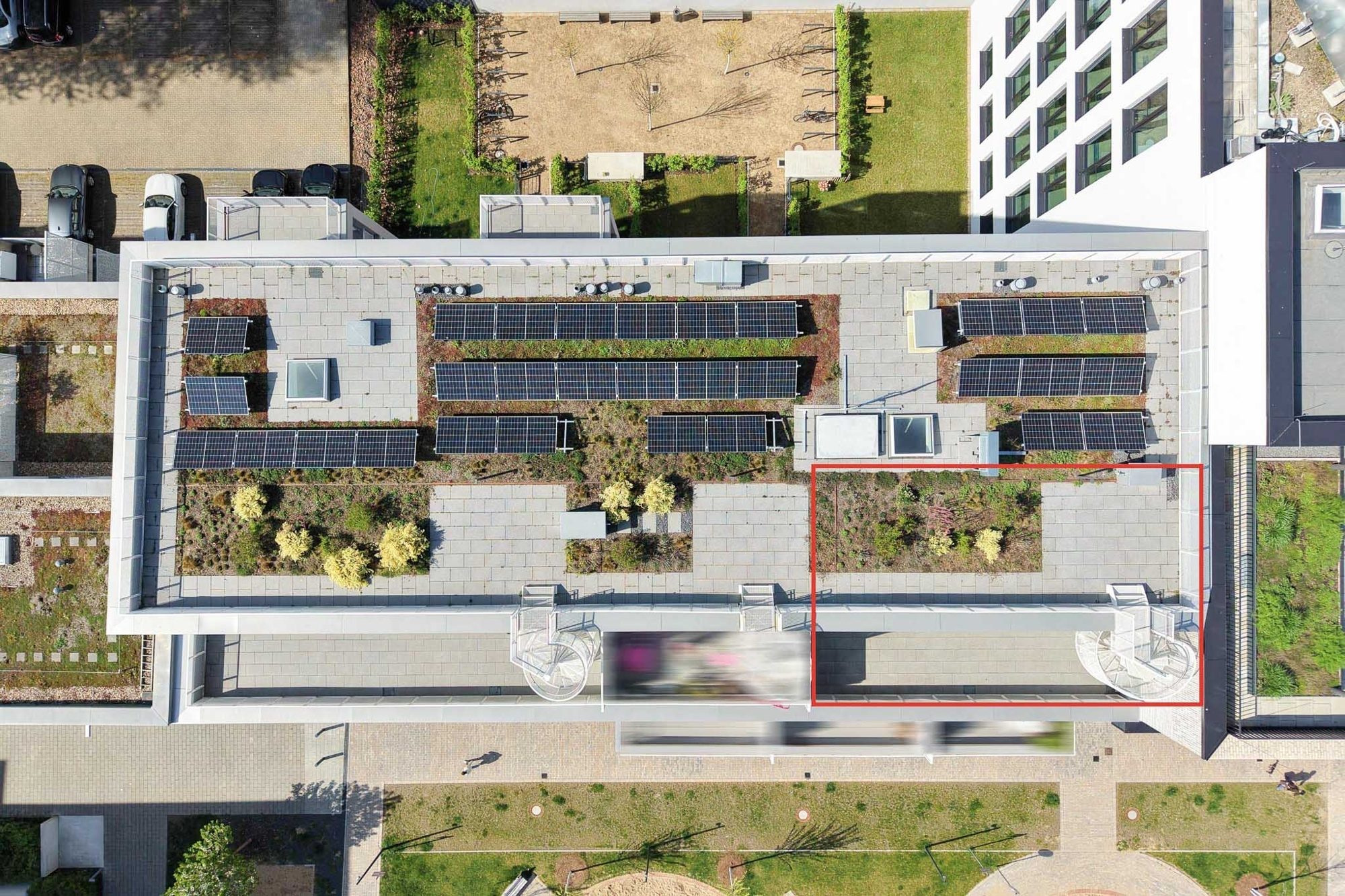 Immobilienangebot - Düsseldorf - Alle - Düsseldorf-Derendorf: Penthouse mit Einbauküche im Quartier maxfrei – Großzügig Wohnen mit Weitblick
