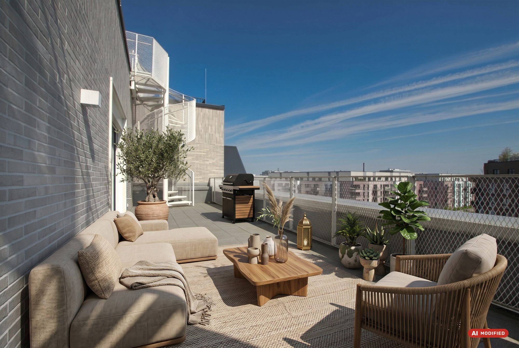 Immobilienangebot - Düsseldorf - Alle - Düsseldorf-Derendorf: Penthouse mit Einbauküche im Quartier maxfrei – Großzügig Wohnen mit Weitblick