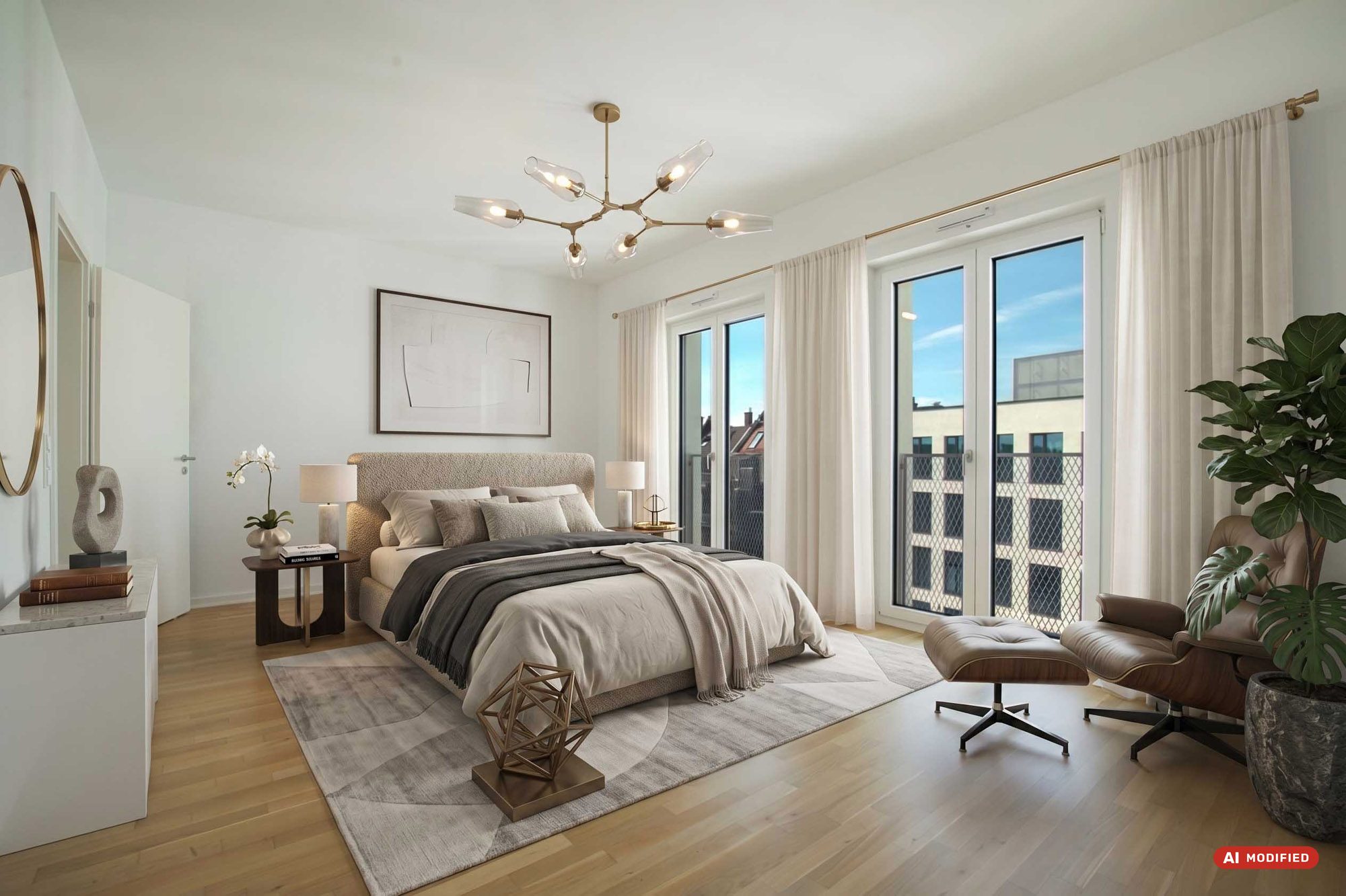Immobilienangebot - Düsseldorf - Alle - Düsseldorf-Derendorf: Penthouse mit Einbauküche im Quartier maxfrei – Großzügig Wohnen mit Weitblick