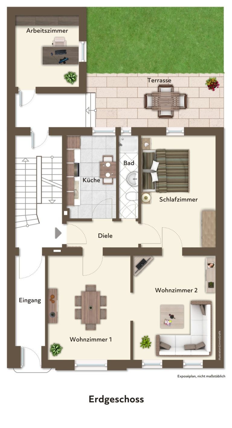 Immobilienangebot - Düsseldorf / Eller - Alle - Eller: Altbau mit Charme – Mehrfamilienhaus mit 3 Wohneinheiten und Entwicklungspotenzial!